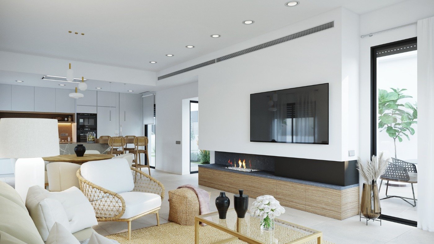 New Build - 4 Bedroom 2 Bathroom Villa in Baños y Mendigo - Altaona Golf  - Murcia