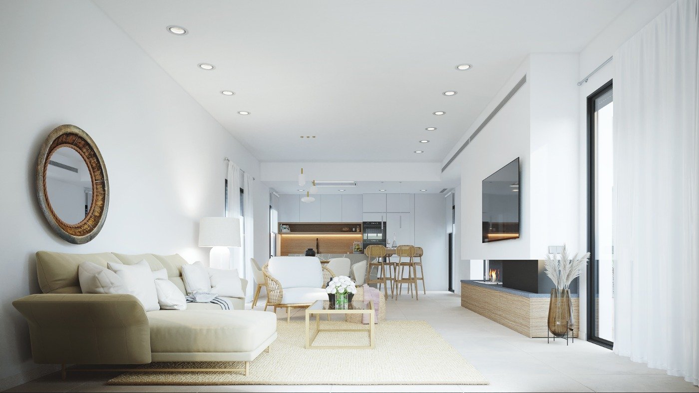 New Build - 4 Bedroom 2 Bathroom Villa in Baños y Mendigo - Altaona Golf  - Murcia