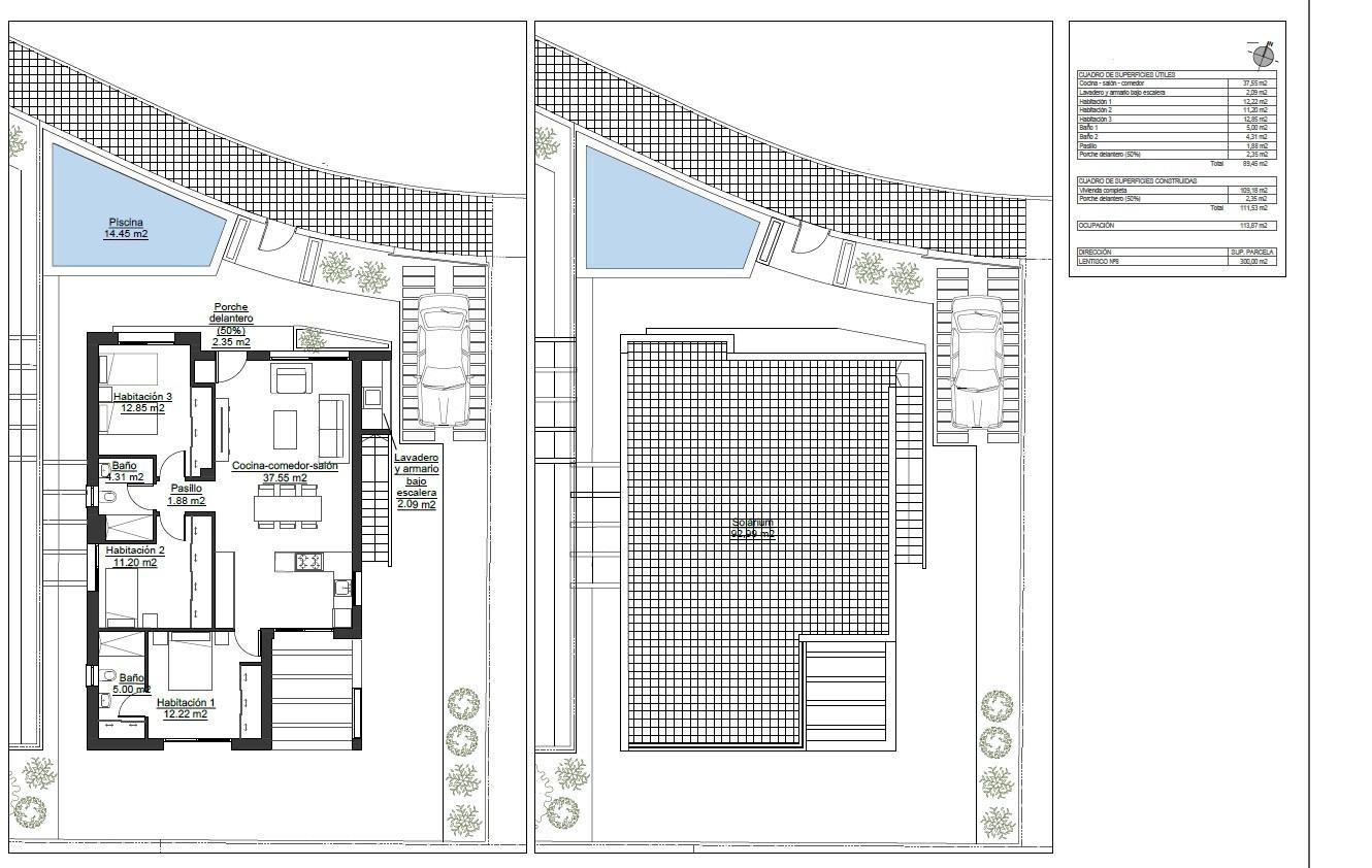 For sale - 3 Bedroom 2 Bathroom Villa in Pilar de La Horadada - Pinar De Campoverde  - Alicante