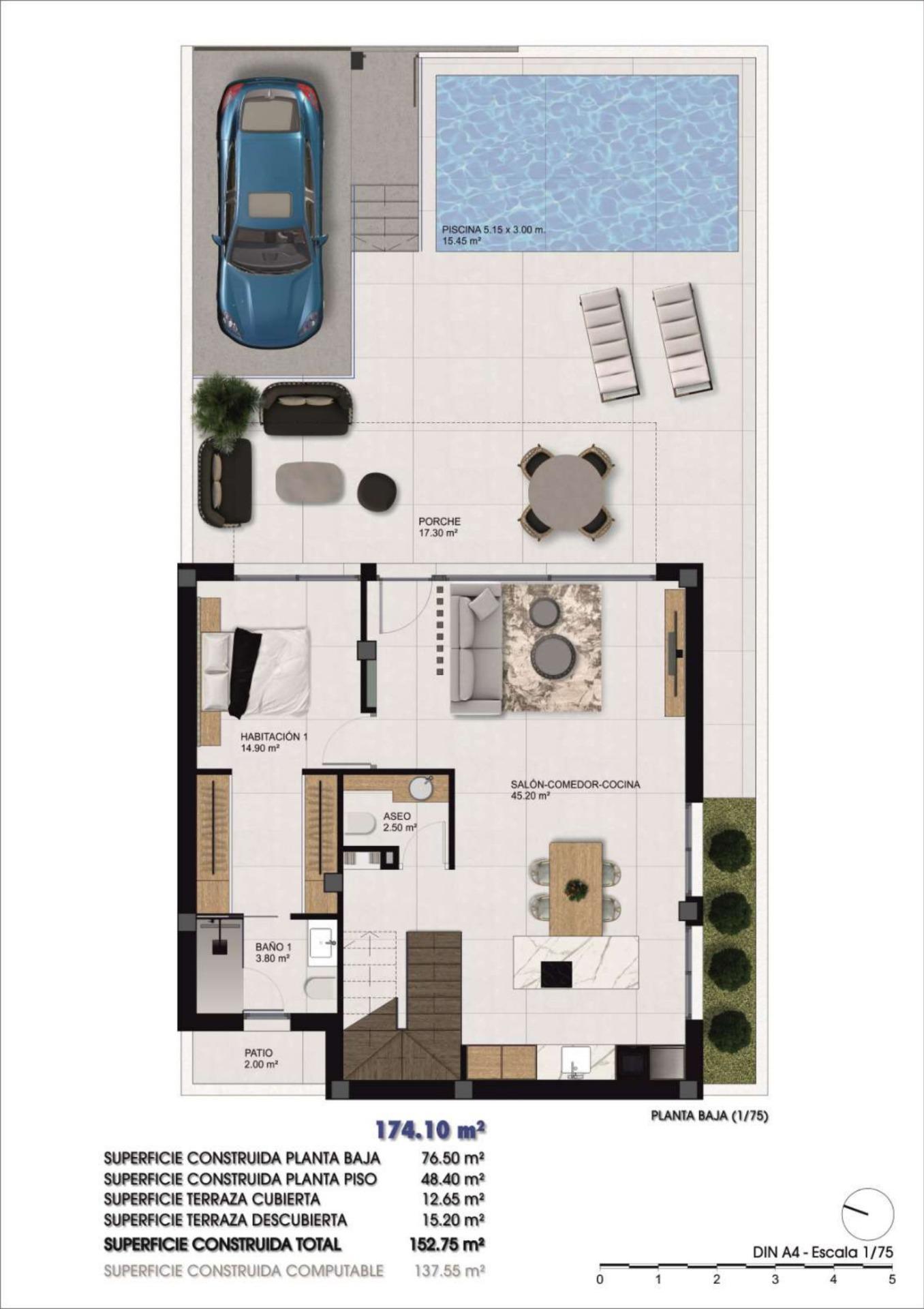 Sold - 3 Bedroom 3 Bathroom Quad House in Dolores - 03150  - Alicante