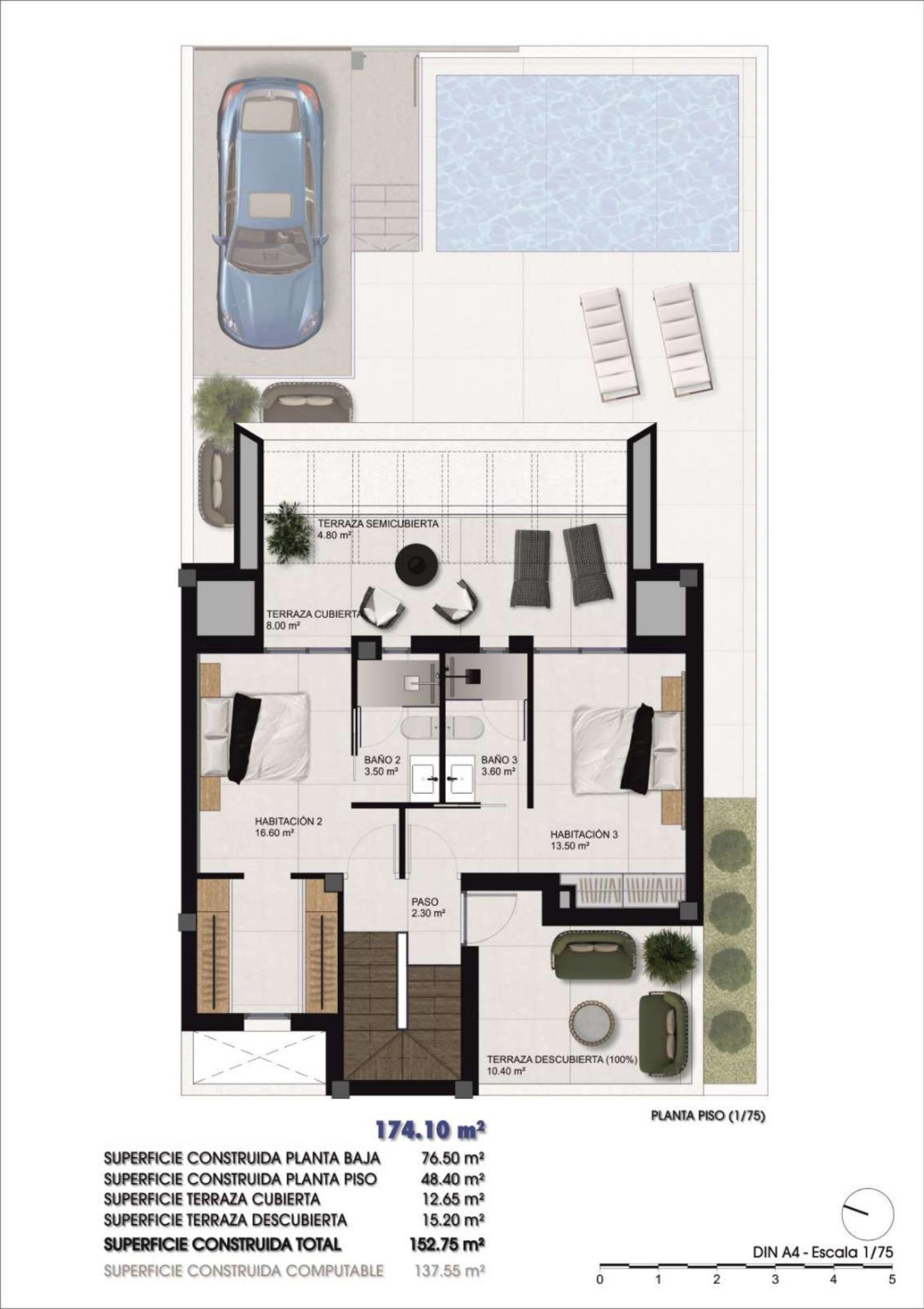 Sold - 3 Bedroom 3 Bathroom Quad House in Dolores - 03150  - Alicante