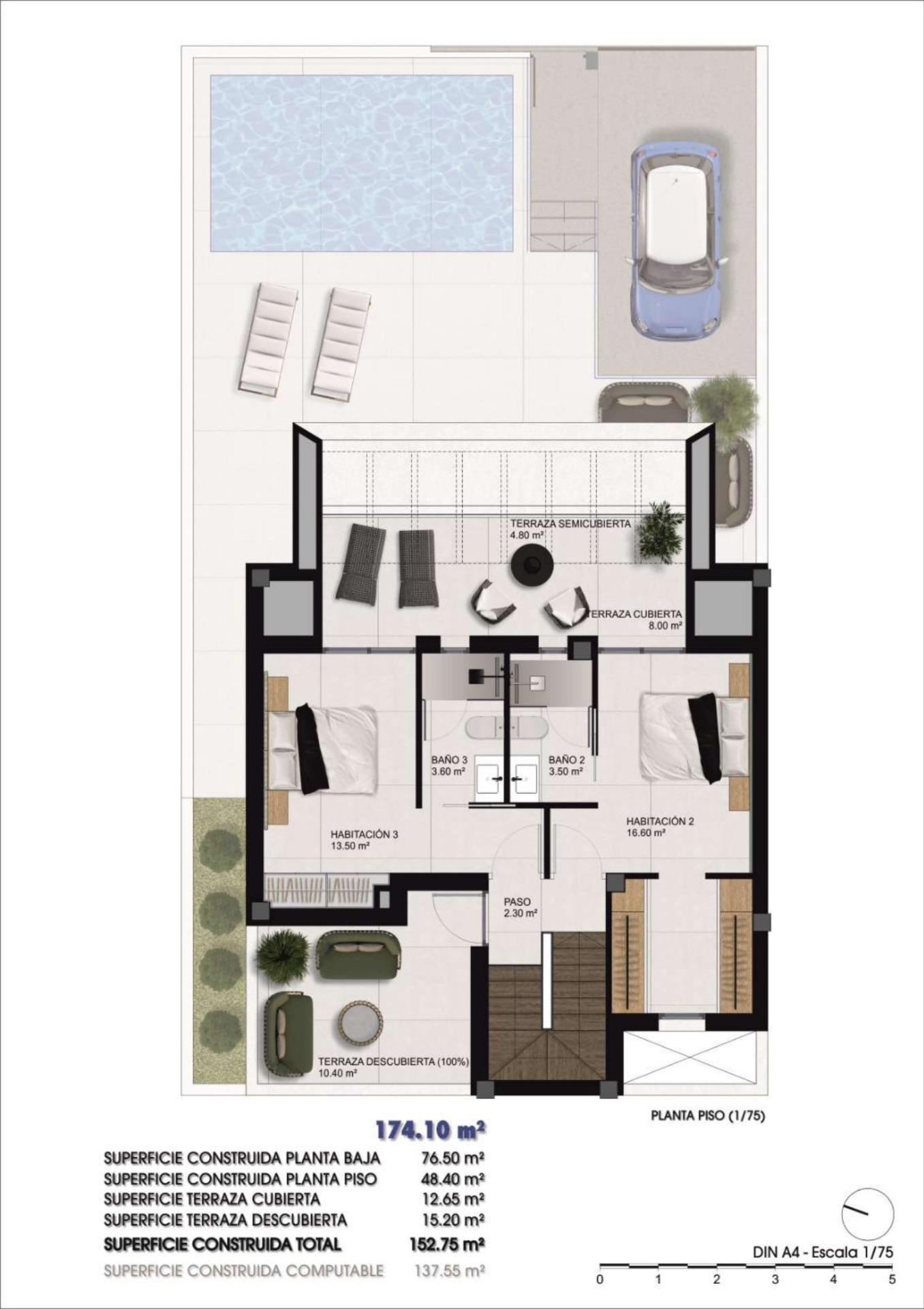 Sold - 3 Bedroom 3 Bathroom Quad House in Dolores - 03150  - Alicante