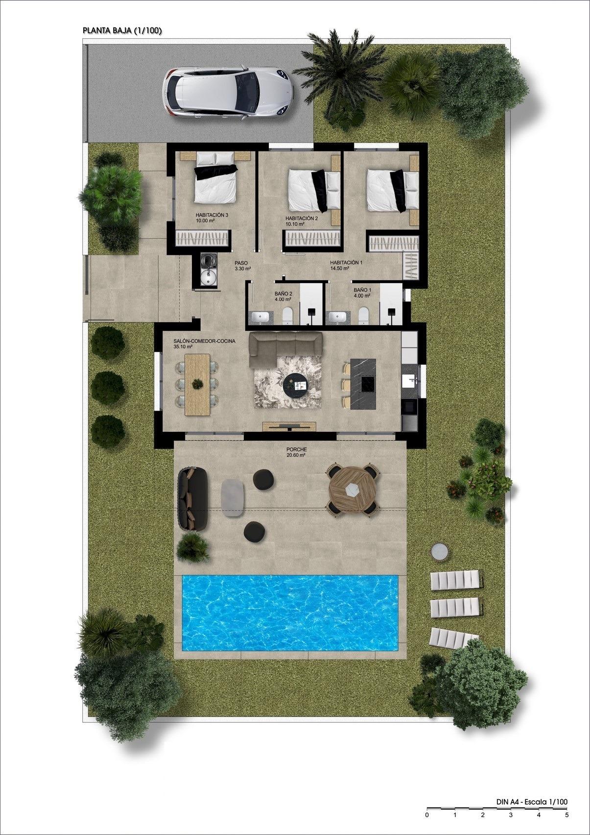For sale - 3 Bedroom 2 Bathroom Villa in Hondón de las Nieves - Urbaniz La Montañosa  - Alicante