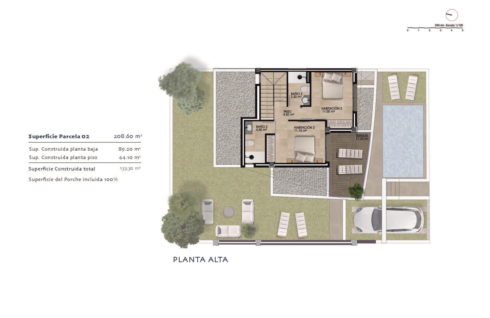 For sale - 3 Bedroom 3 Bathroom Villa in Dolores - polideportivo  - Alicante