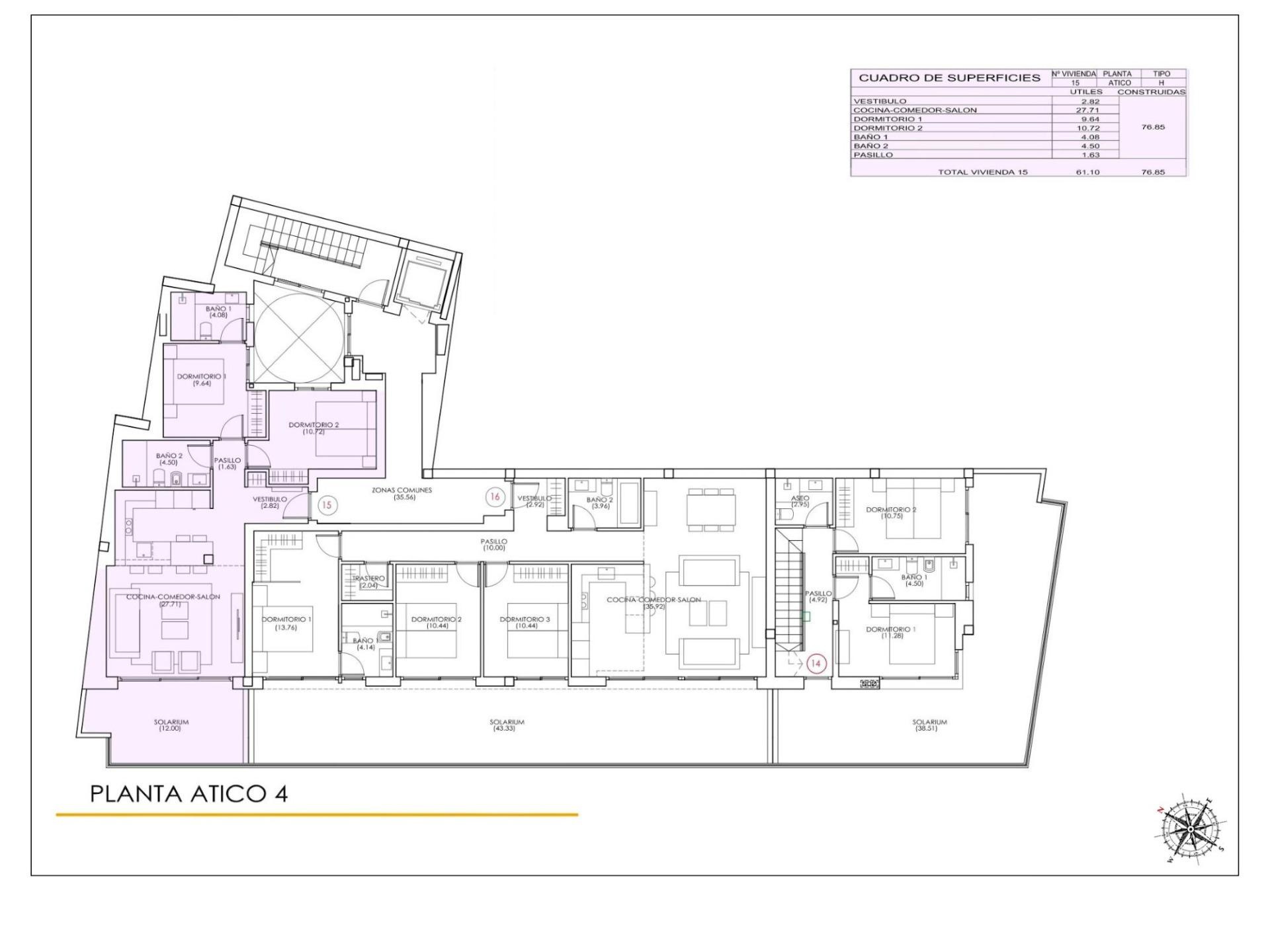 For sale - 2 Bedroom 2 Bathroom Penthouse in Torrevieja - Playa Del Cura  - Alicante