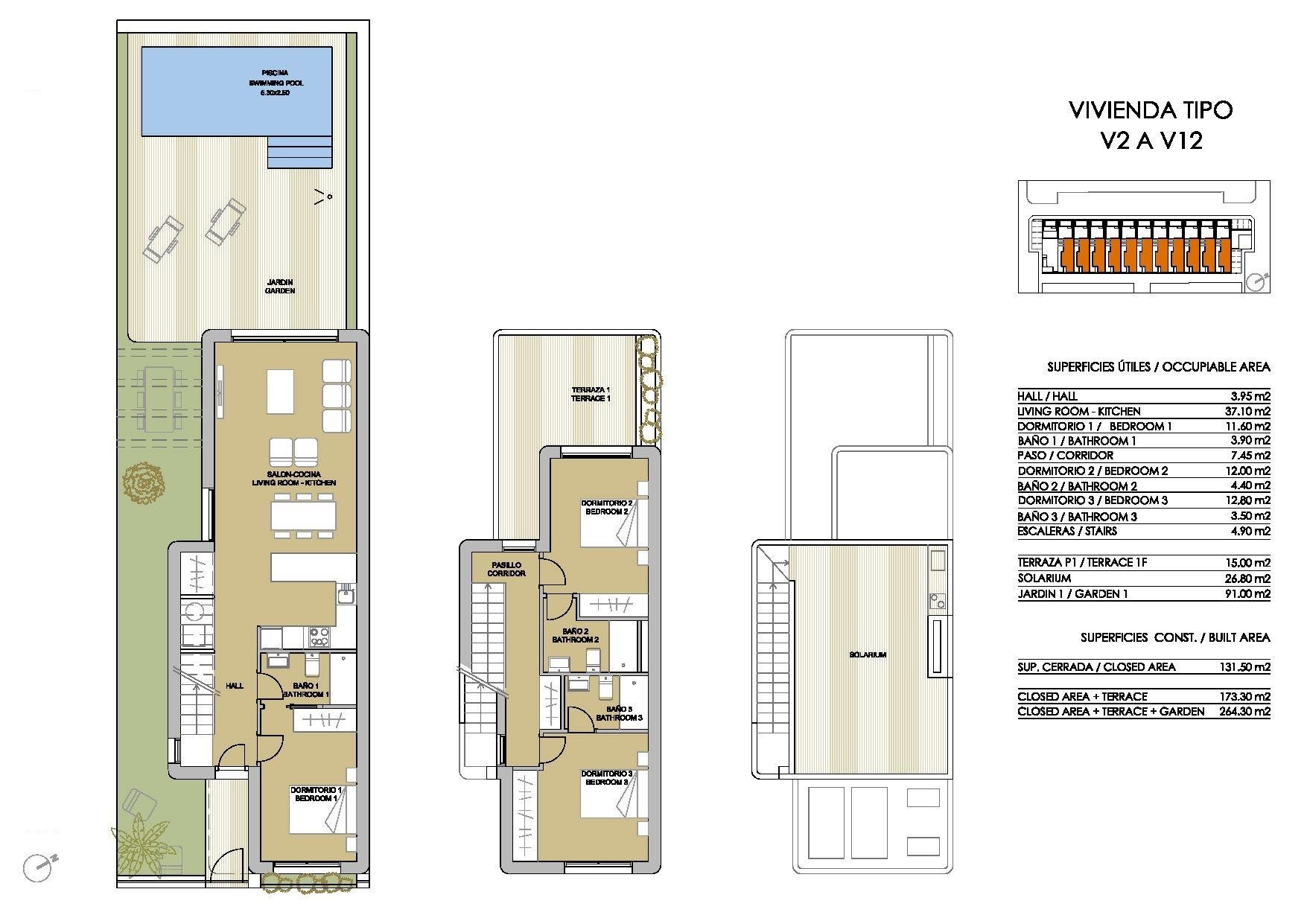 For sale - 3 Bedroom 3 Bathroom Villa in Pilar de La Horadada - Riomar  - Alicante