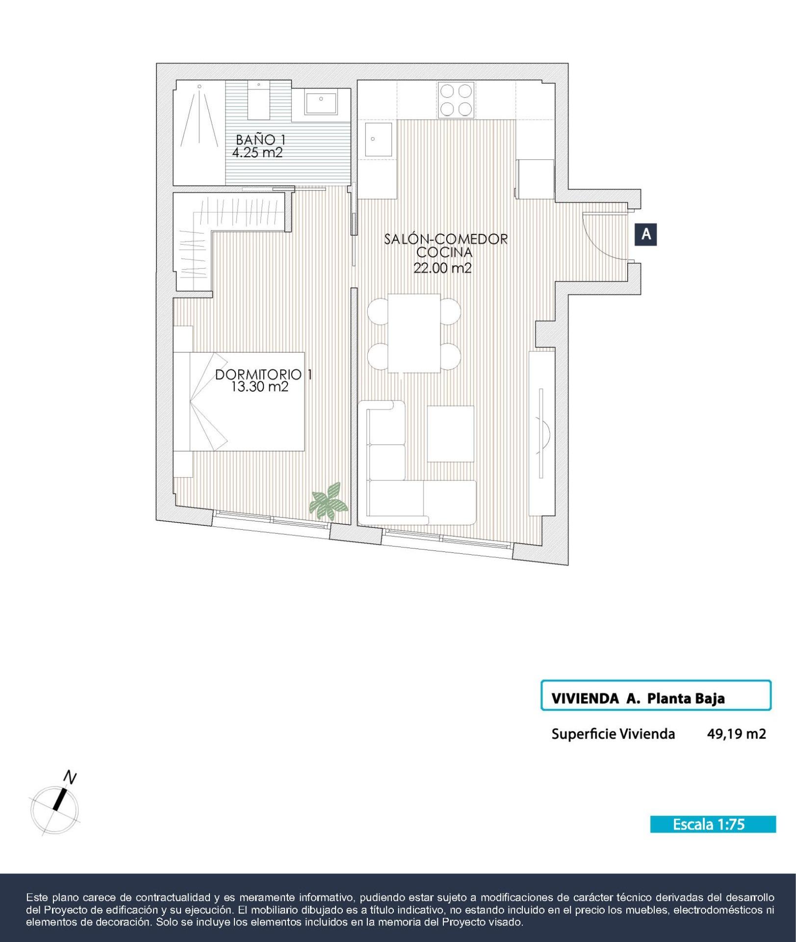 For sale - 1 Bedroom 1 Bathroom Apartment in Torrevieja - Playa Del Cura  - Alicante