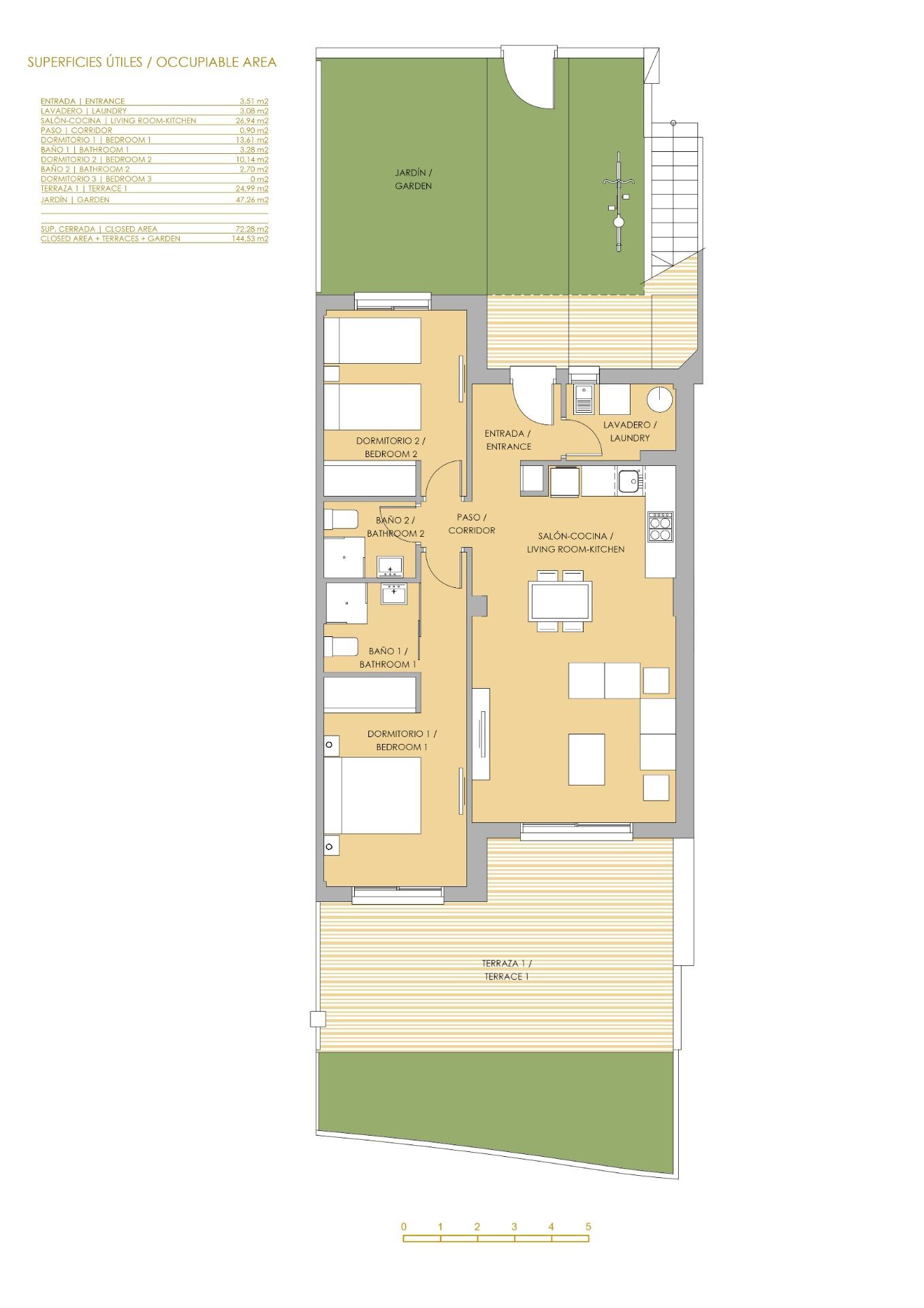 New Build - 2 Bedroom 2 Bathroom Bungalow in Orihuela - Vistabella Golf  - Alicante