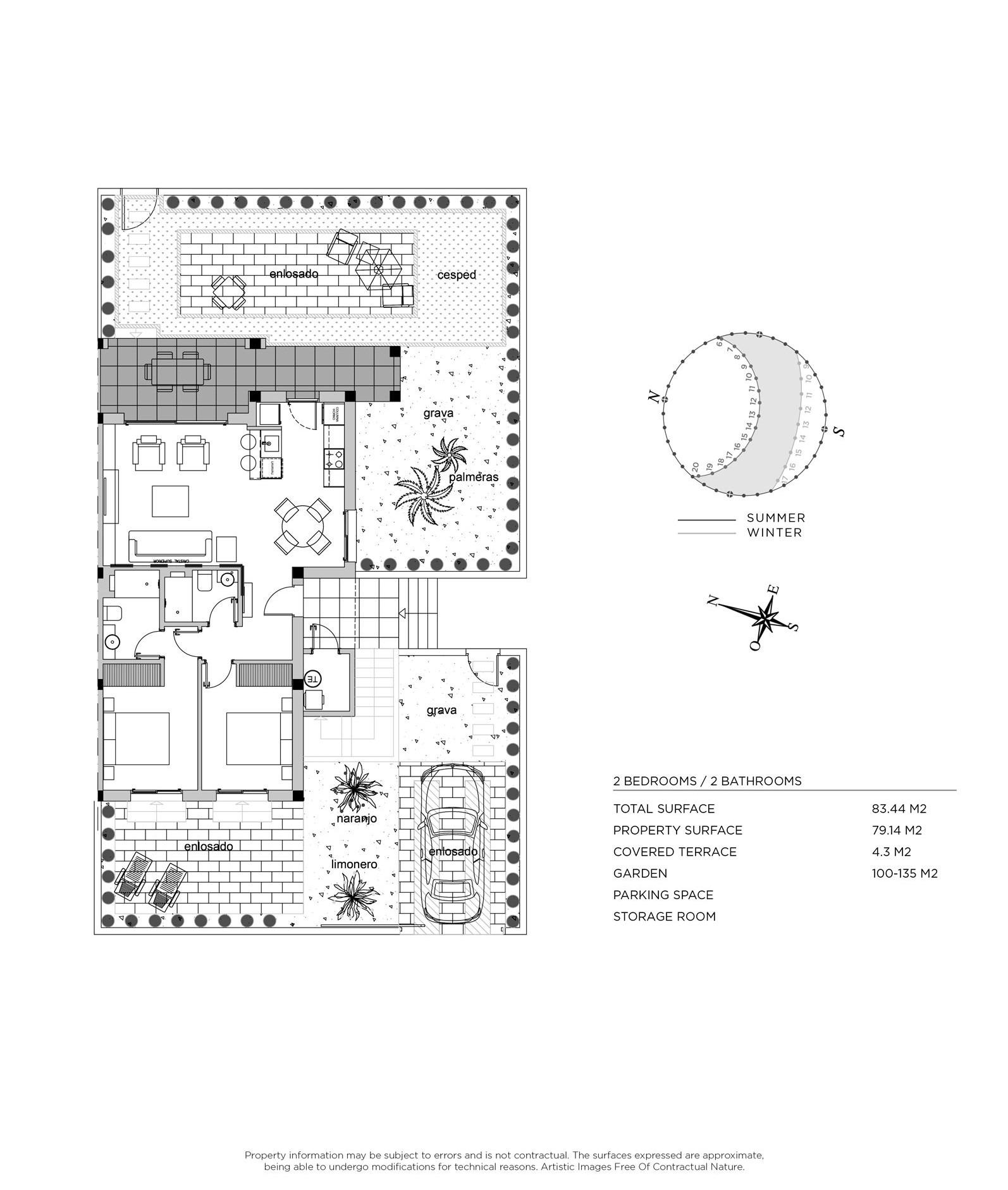For sale - 2 Bedroom 2 Bathroom Bungalow in Rojales - Ciudad Quesada  - Alicante