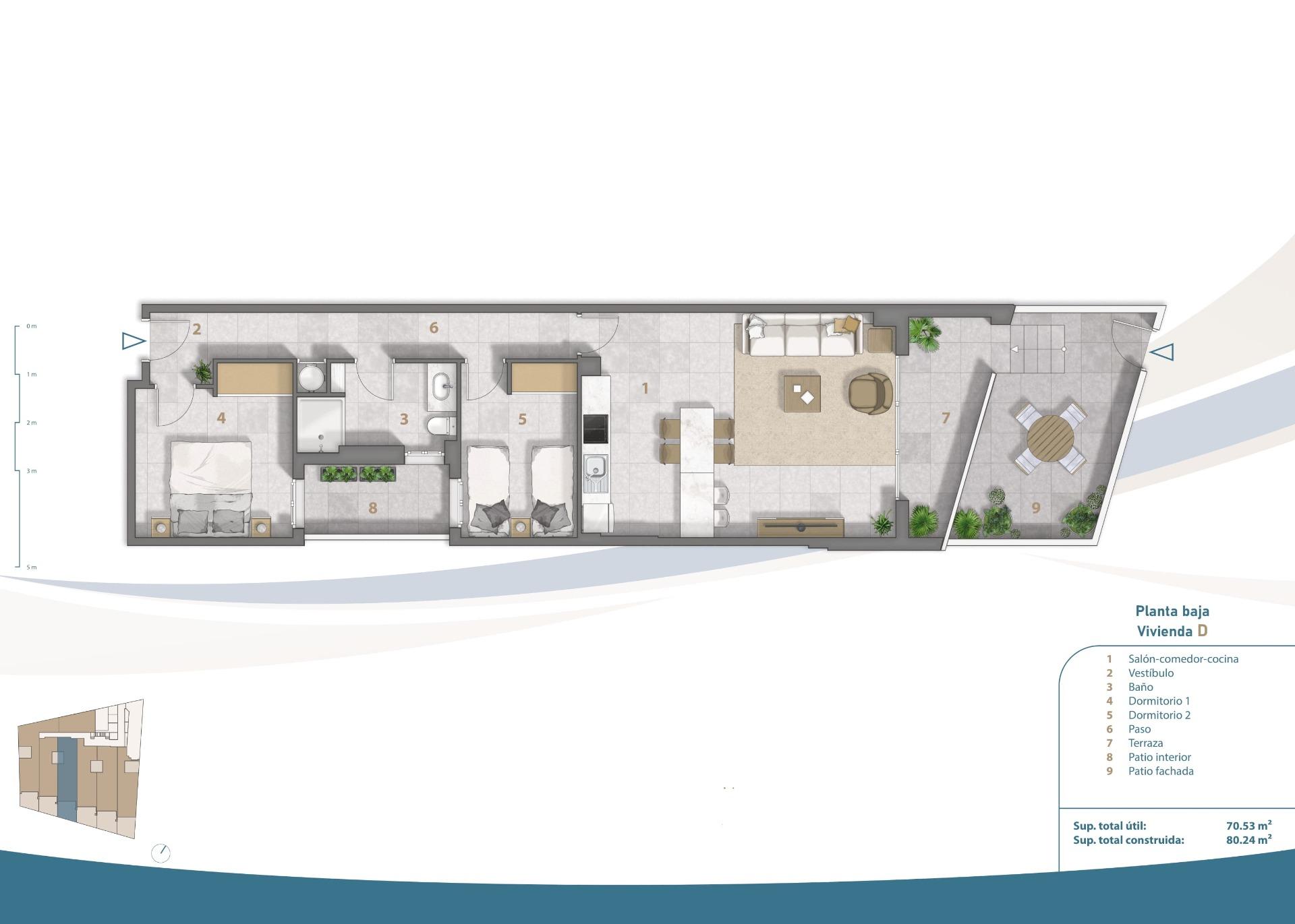 New Build - 2 Bedroom 1 Bathroom Apartment in San Pedro del Pinatar - Playa Villananitos  - Murcia