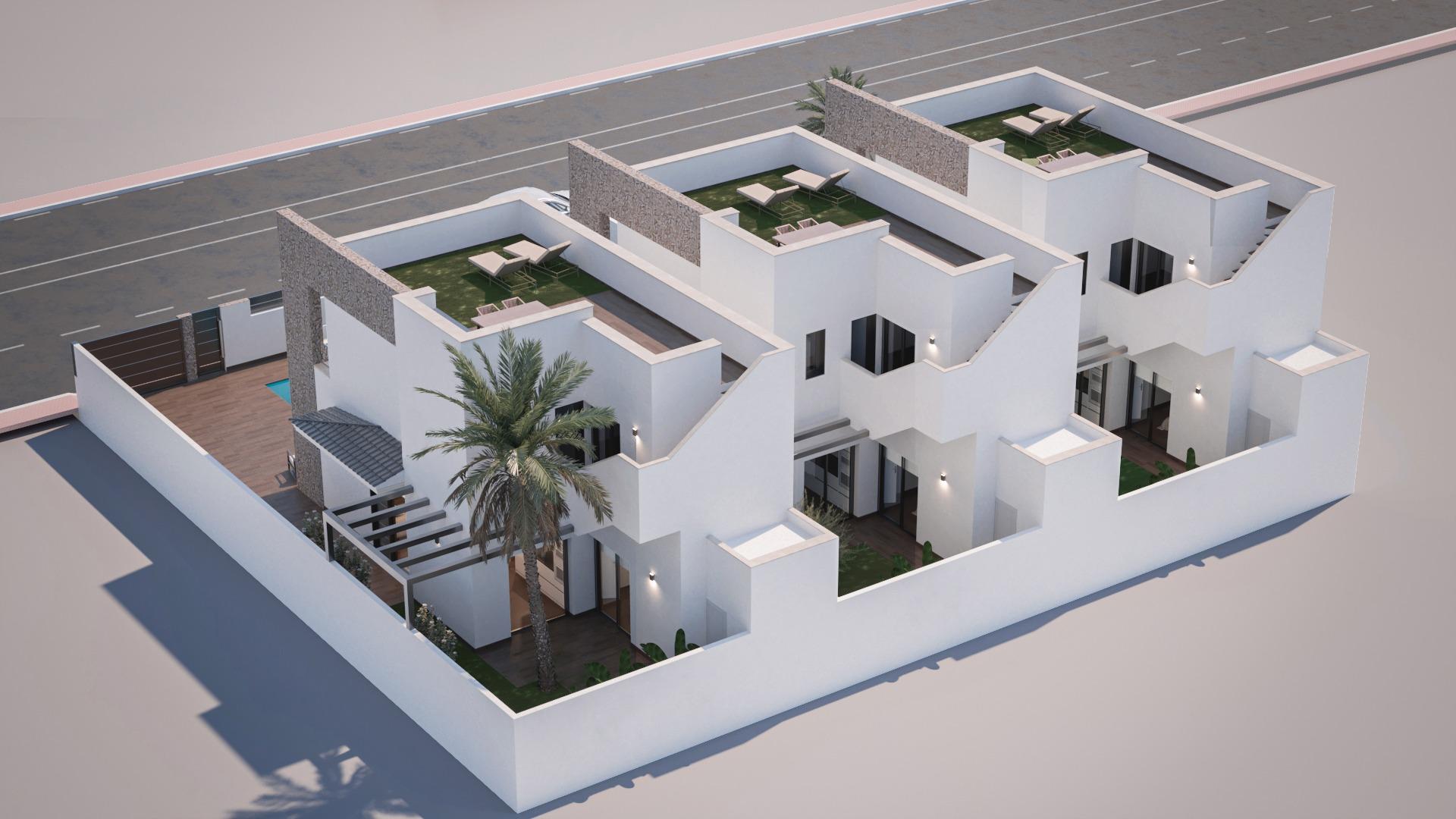 New Build - 3 Bedroom 3 Bathroom Villa in San Pedro del Pinatar - Pueblo  - Murcia