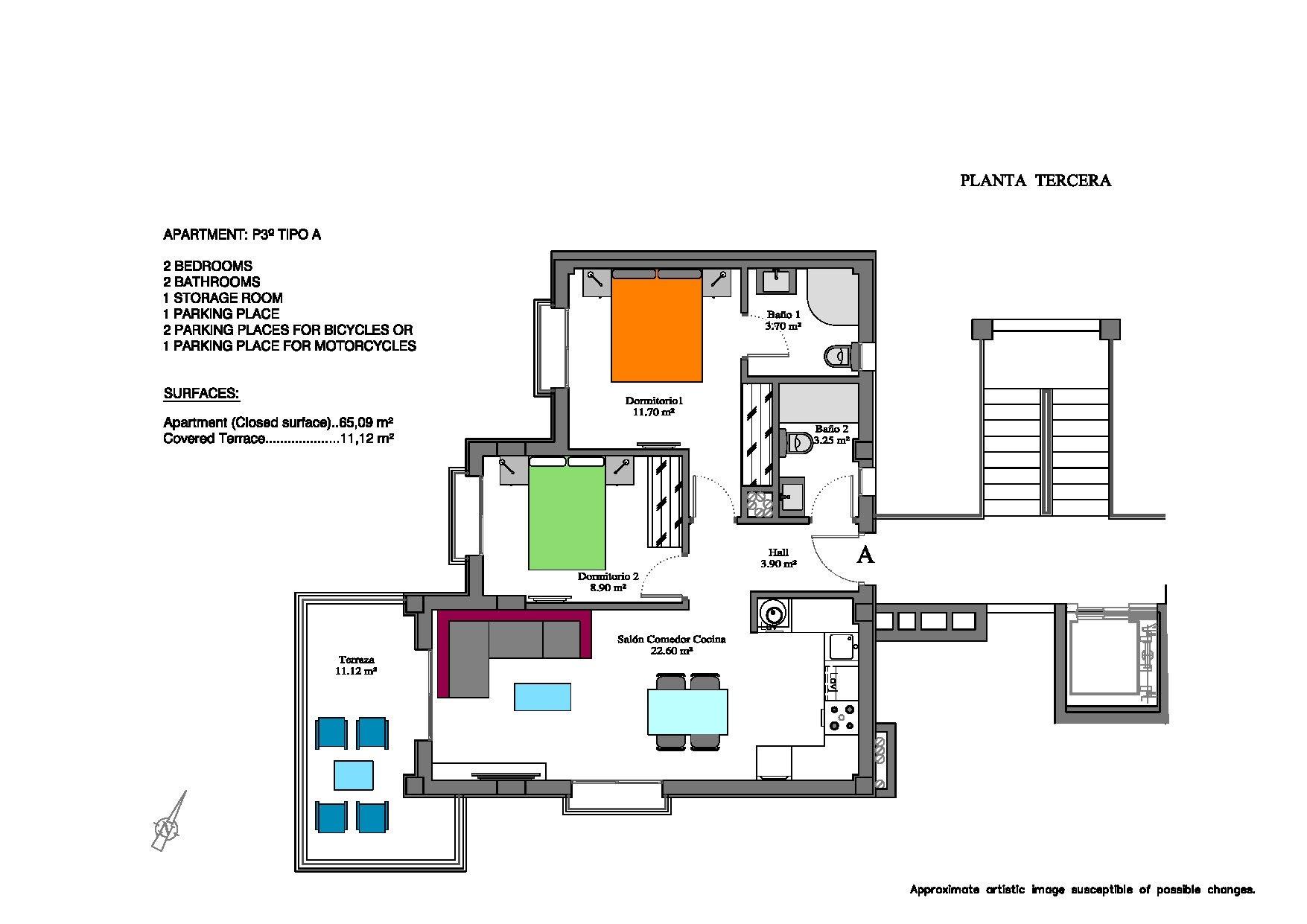 New Build - 2 Bedroom 2 Bathroom Penthouse in Orihuela Costa - Las Filipinas  - Alicante