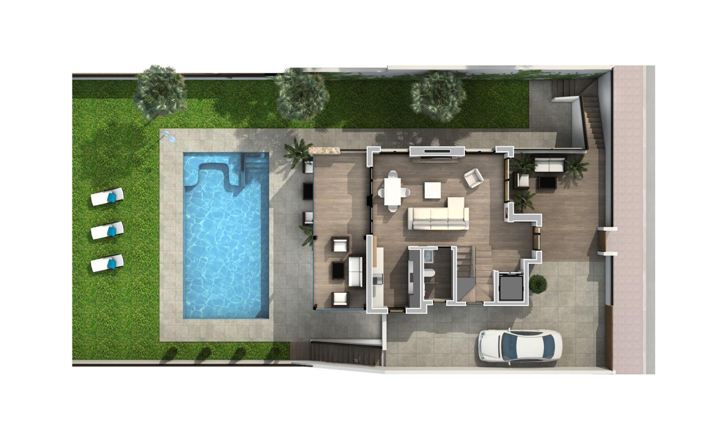 For sale - 3 Bedroom 3 Bathroom Villa in Rojales - Golf La Marquesa (Ciudad Quesada)  - Alicante