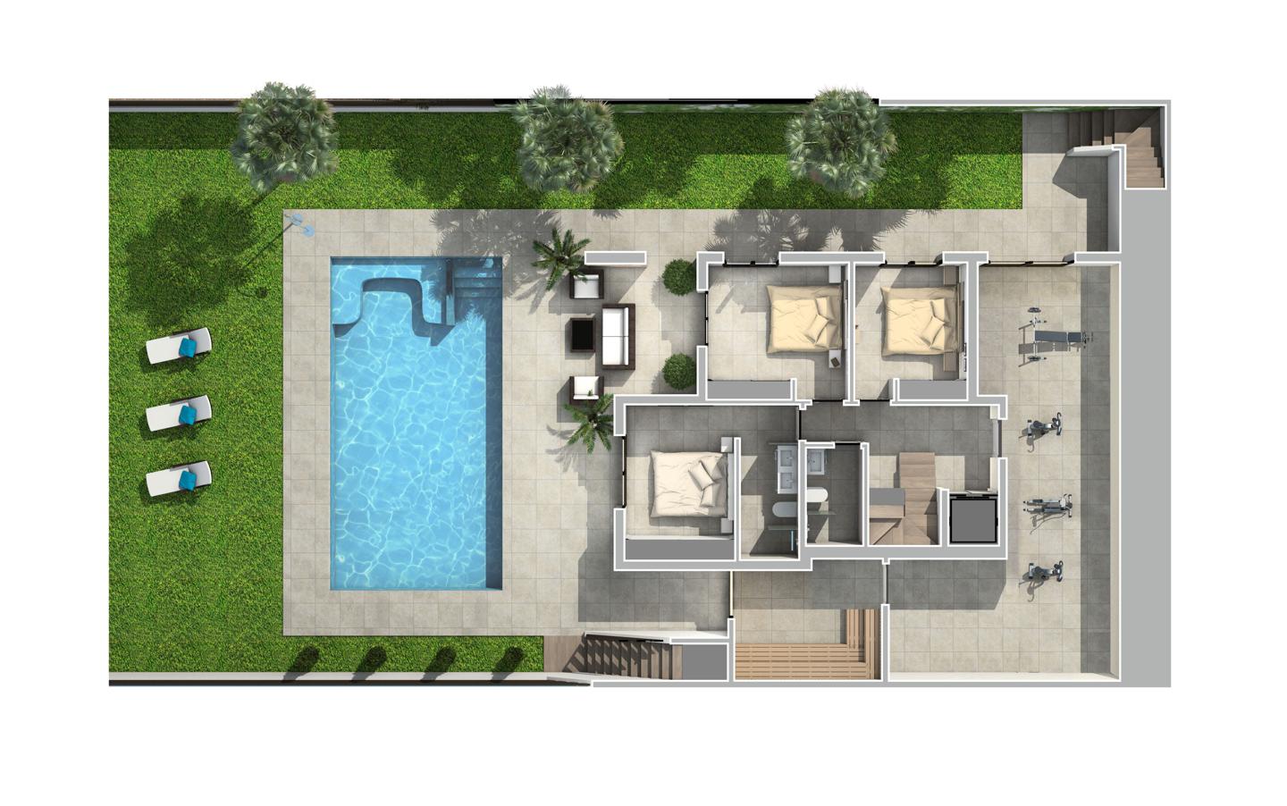 For sale - 3 Bedroom 3 Bathroom Villa in Rojales - Golf La Marquesa (Ciudad Quesada)  - Alicante