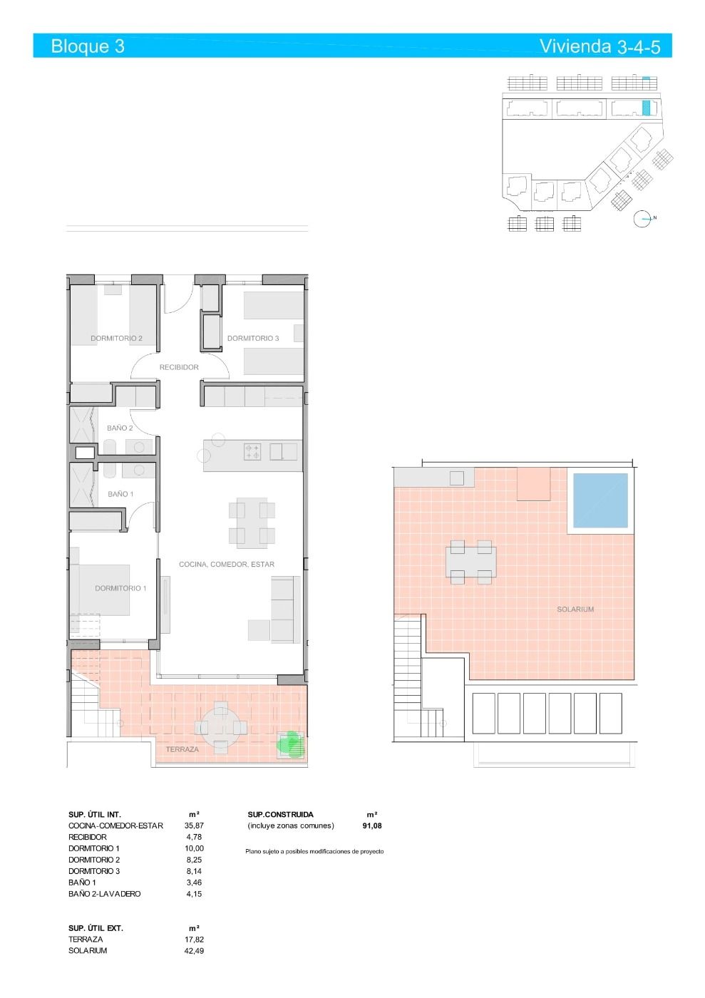 New Build - 3 Bedroom 2 Bathroom Penthouse in Guardamar del Segura - El Raso  - Alicante