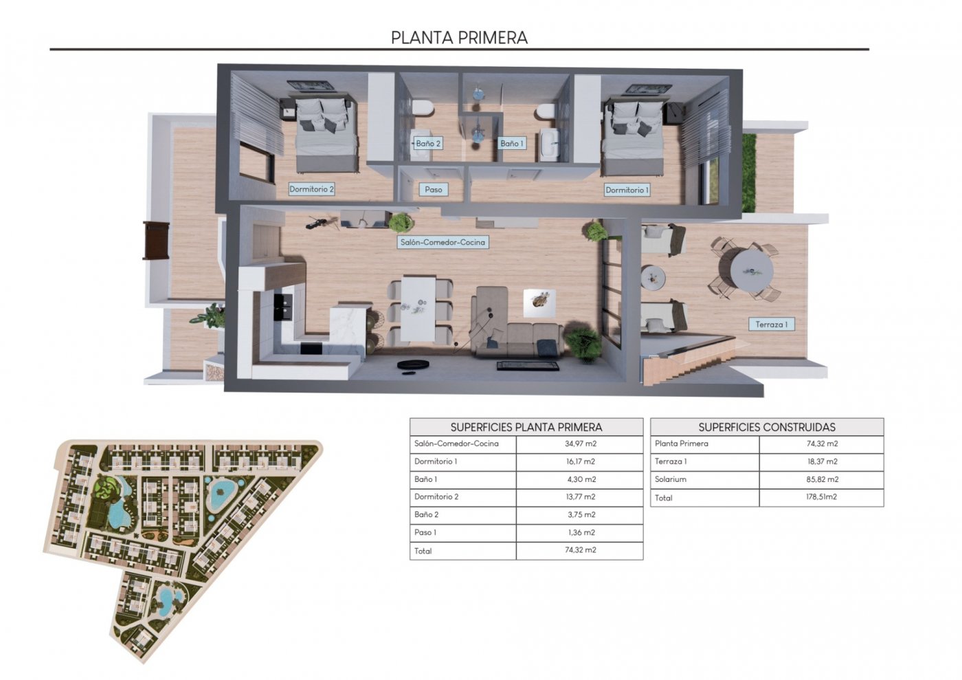 New Build - 2 Bedroom 2 Bathroom Bungalow in Torrevieja - Los Balcones  - Alicante
