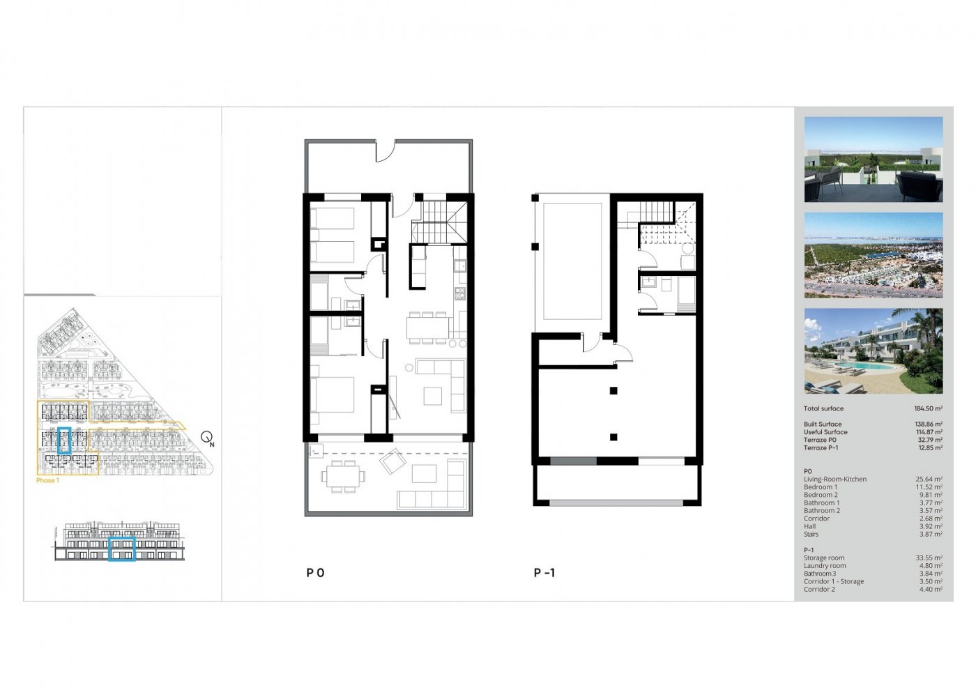 New Build - 2 Bedroom 2 Bathroom Bungalow in Torrevieja - Lago Jardín II  - Alicante