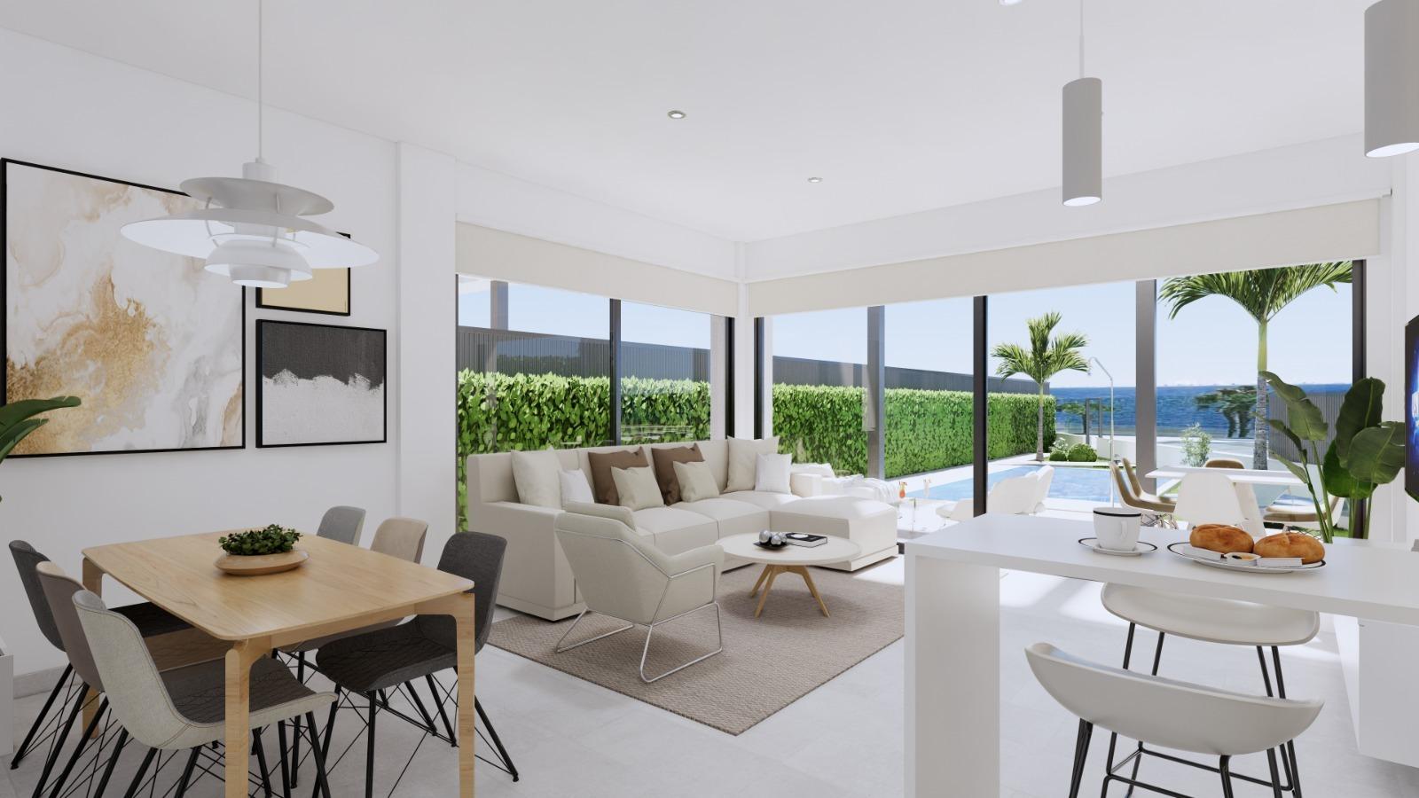New Build - 3 Bedroom 3 Bathroom Villa in Los Alcazares - Nueva Ribera  - Murcia