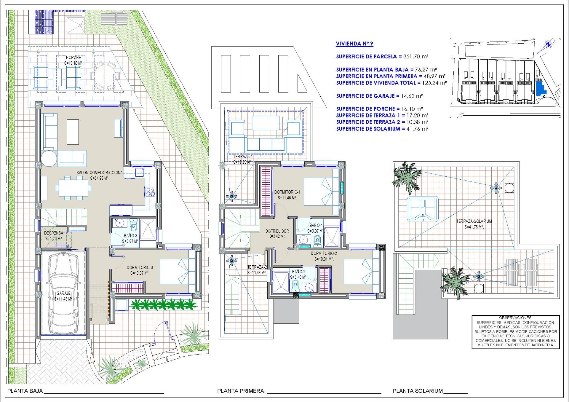 New Build - 3 Bedroom 3 Bathroom Villa in Los Alcazares - Nueva Ribera  - Murcia