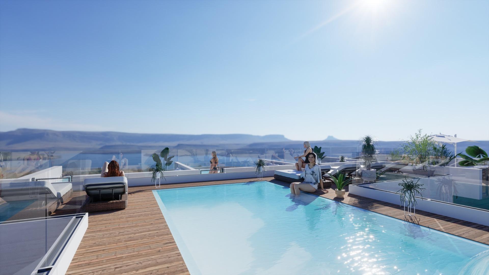 New Build - 3 Bedroom 2 Bathroom Penthouse in Torrevieja - Habaneras  - Alicante