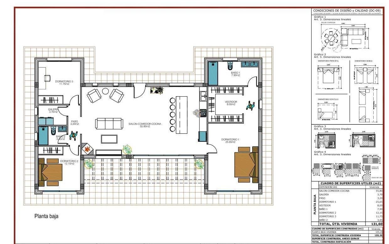 For sale - 4 Bedroom 3 Bathroom Villa in Pinoso - Camino Del Prado  - Alicante