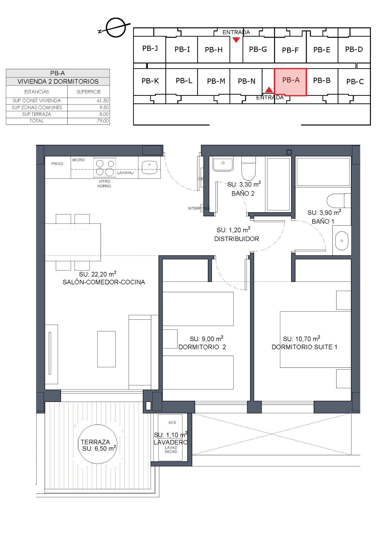For sale - 2 Bedroom 2 Bathroom Apartment in Benijofar - Benijófar  - Alicante