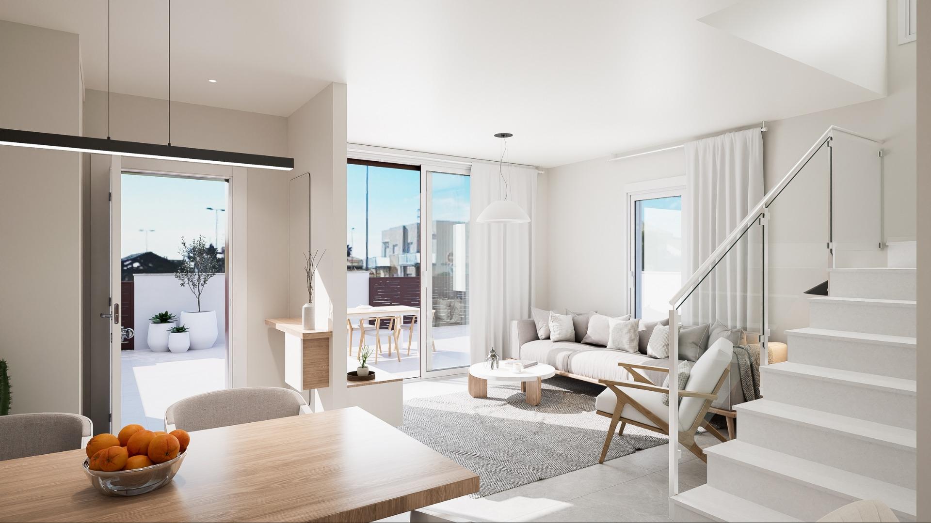 For sale - 3 Bedroom 2 Bathroom Town House in Pilar de La Horadada - Torre De La Horadada  - Alicante