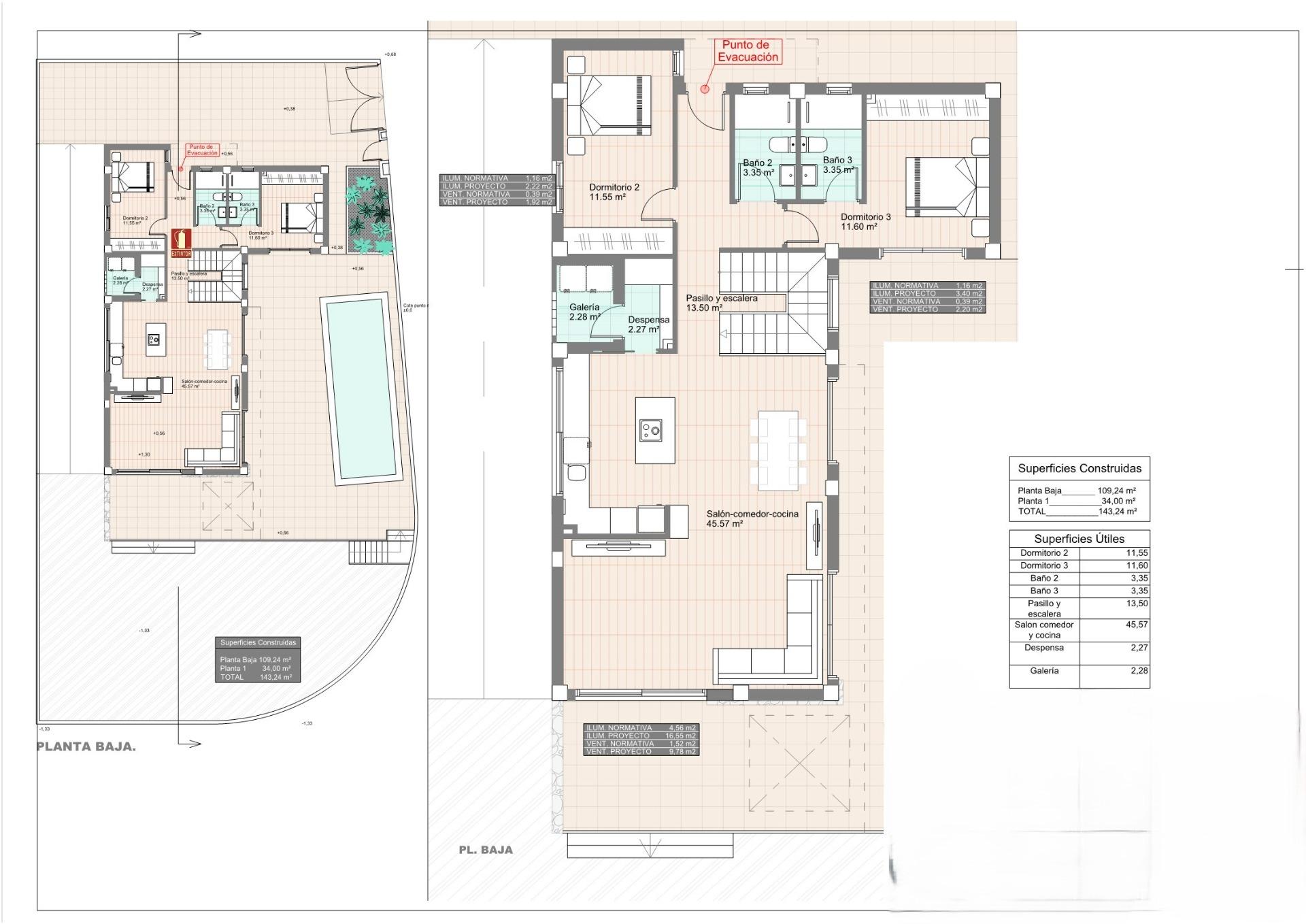 For sale - 3 Bedroom 3 Bathroom Villa in San Fulgencio - Urb. La Marina  - Alicante