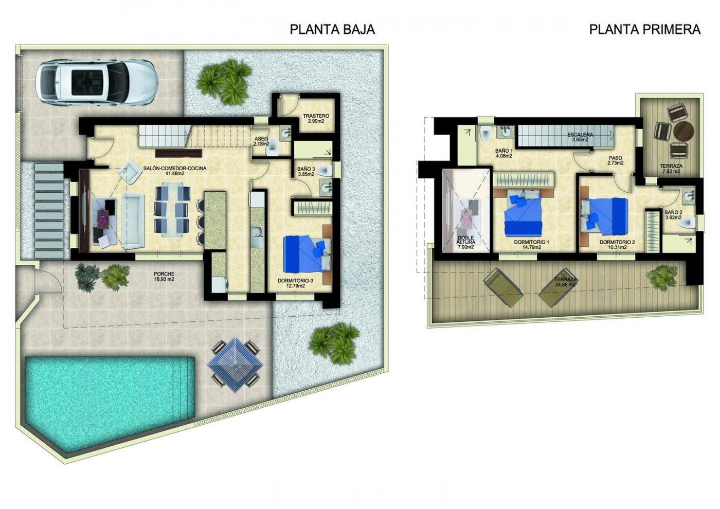 For sale - 3 Bedroom 4 Bathroom Villa in Benijofar - Polideportivo  - Alicante