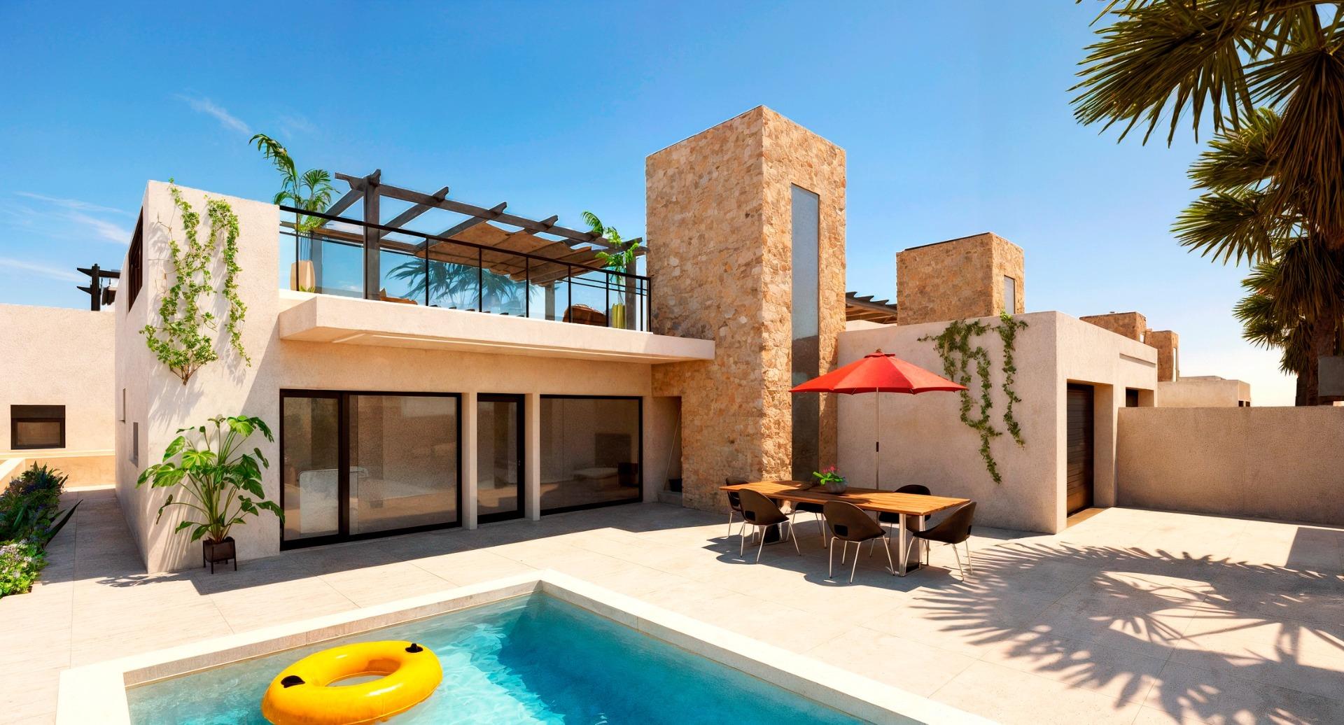 New Build - 3 Bedroom 3 Bathroom Villa in Fuente Álamo - La Pinilla  - Murcia