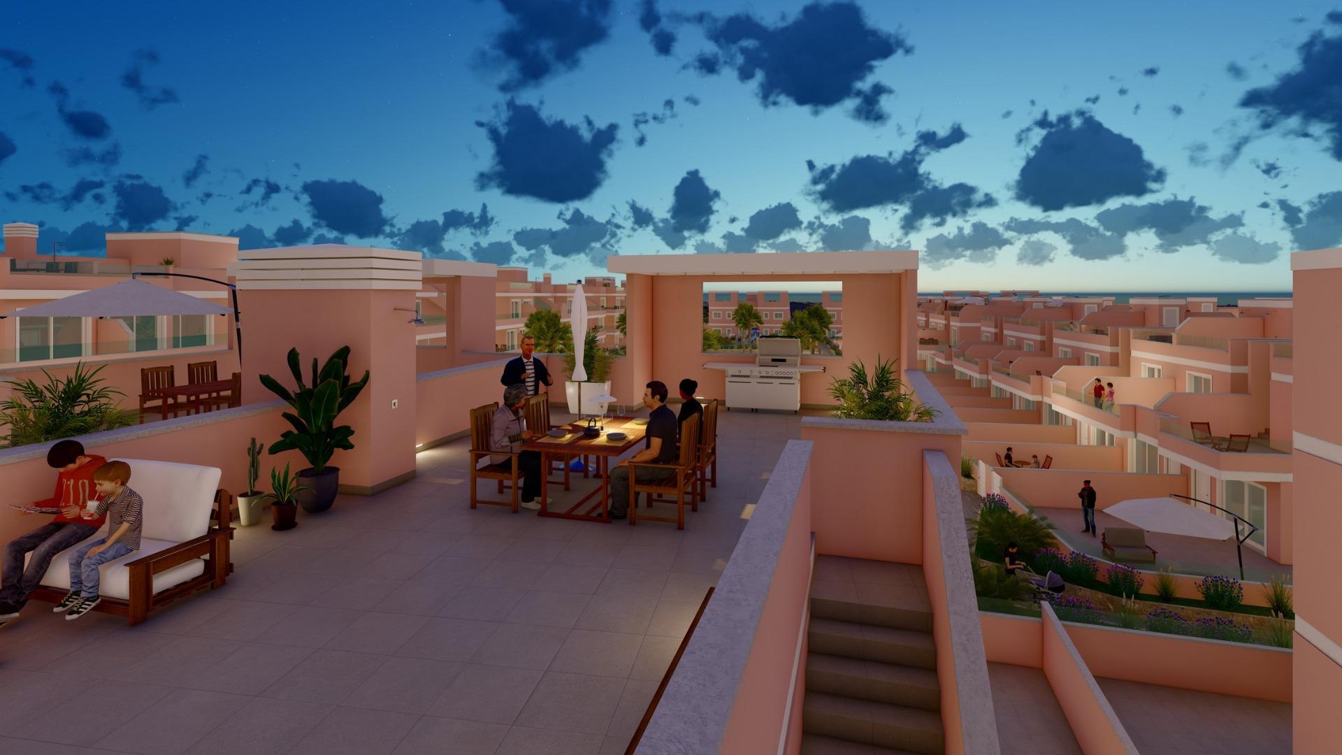 For sale - 3 Bedroom 2 Bathroom Penthouse in Pilar de La Horadada - Lo Monte  - Alicante