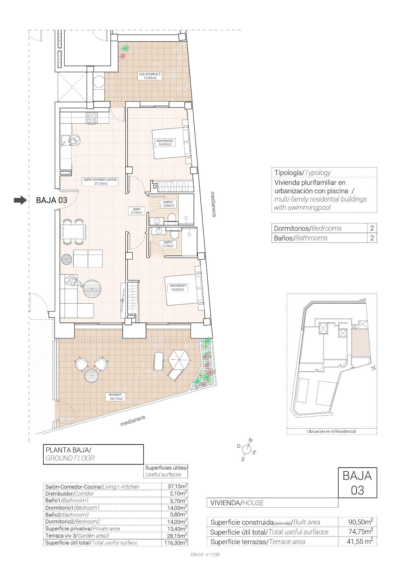 For sale - 2 Bedroom 2 Bathroom Apartment in Hondón de las Nieves - Pueblo  - Alicante