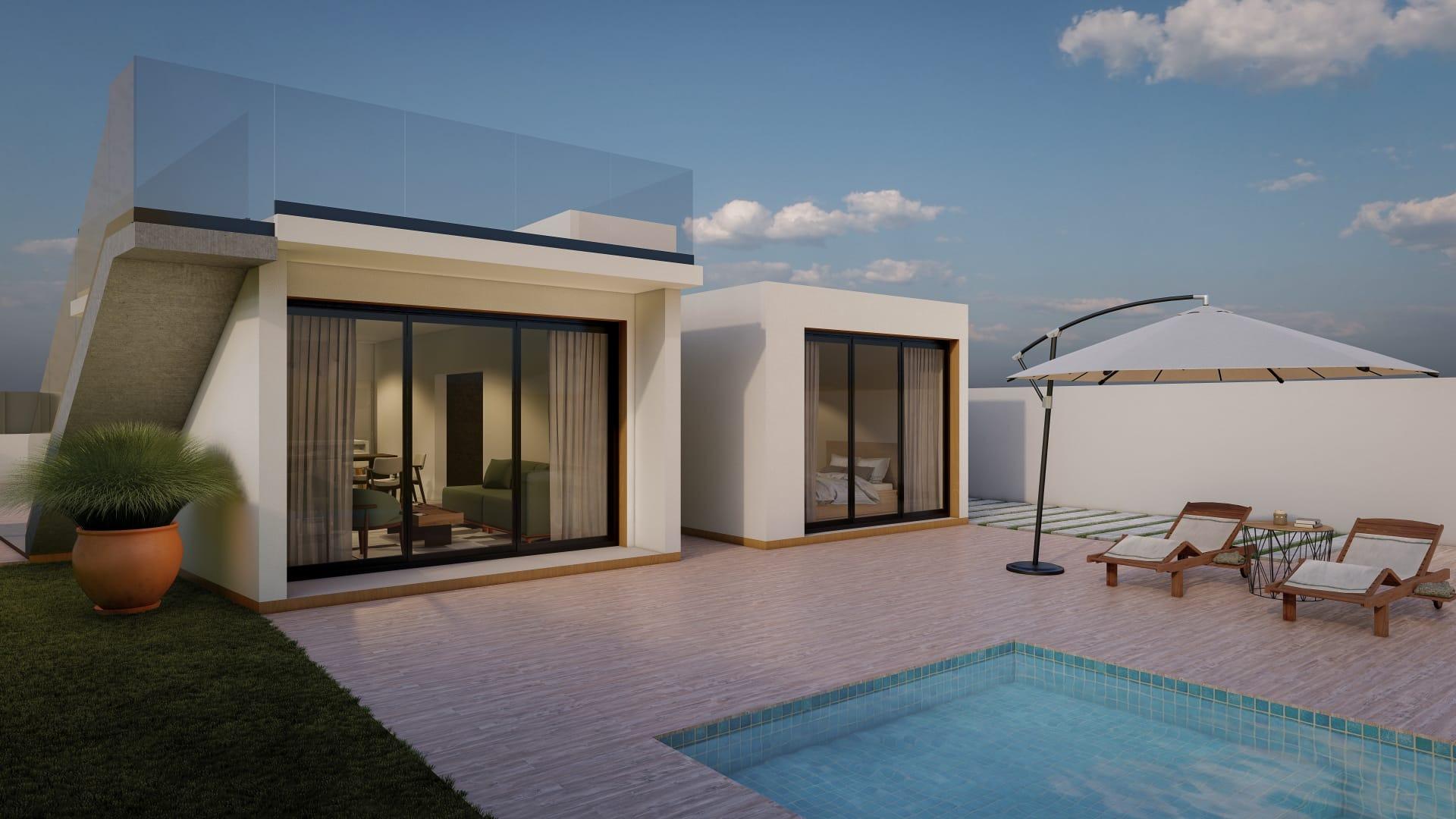 New Build - 3 Bedroom 2 Bathroom Villa in Fortuna - Las Casicas  - Murcia