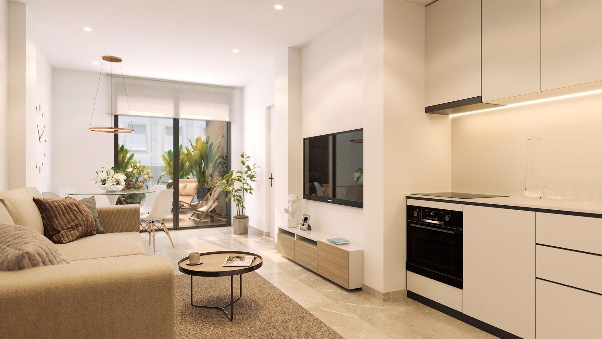 For sale - 1 Bedroom 1 Bathroom Penthouse in Torrevieja - Playa del Acequión  - Alicante