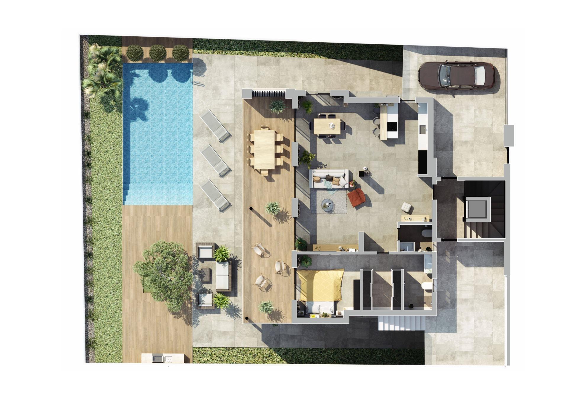 For sale - 4 Bedroom 3 Bathroom Villa in Rojales - Golf La Marquesa (Ciudad Quesada)  - Alicante