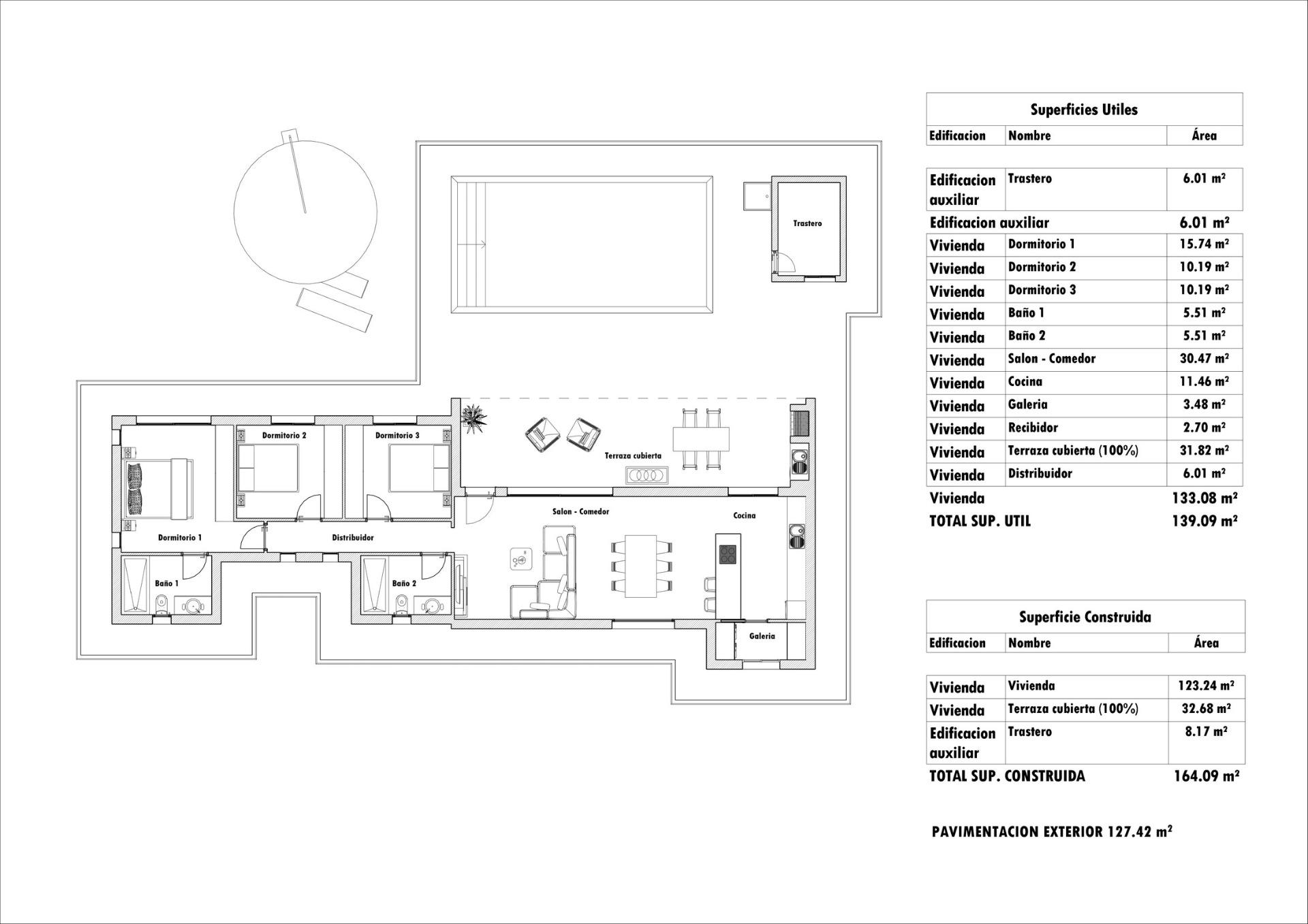 For sale - 3 Bedroom 2 Bathroom Villa in Aspe - Poligono 19  - Alicante