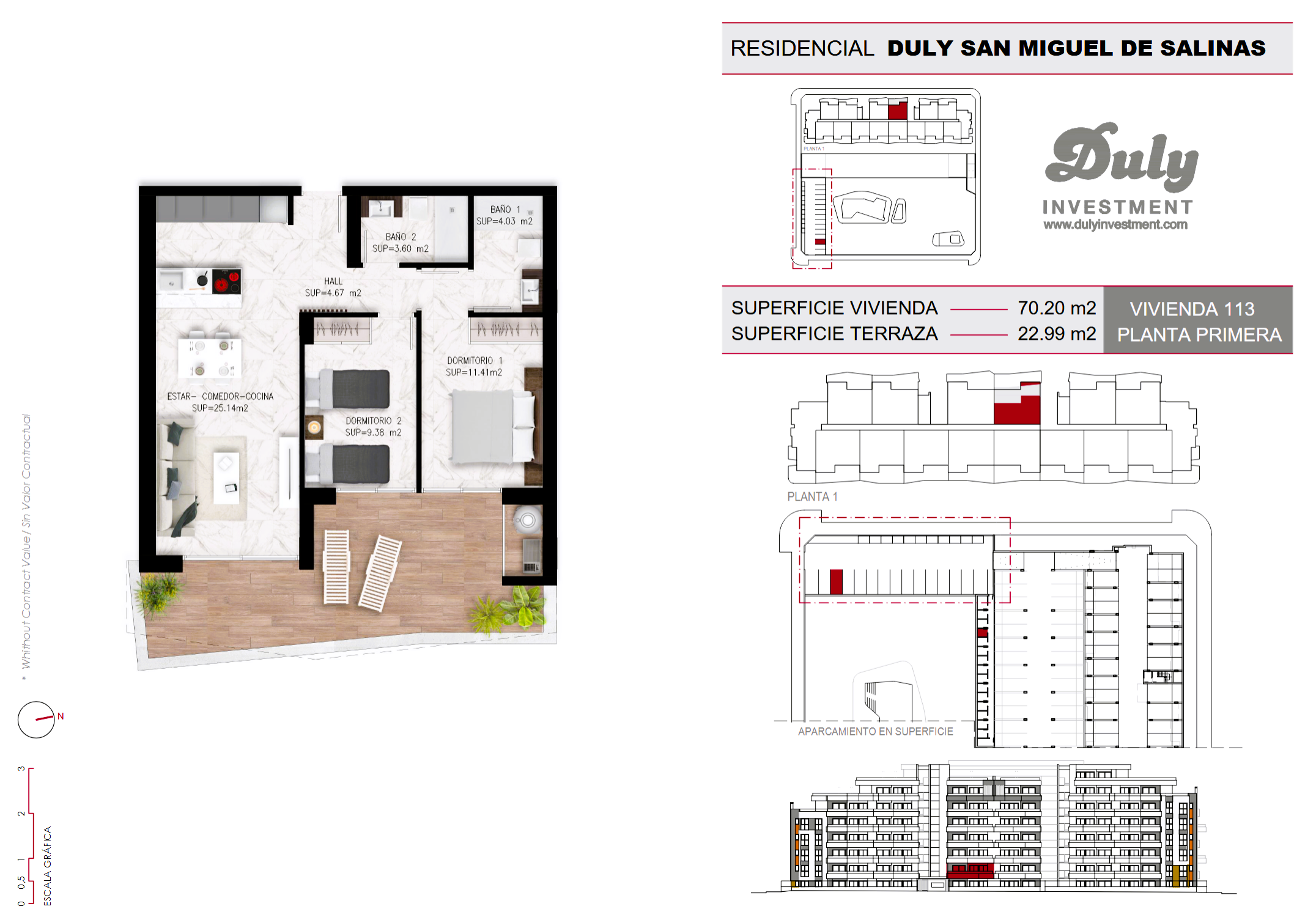 New Build - 2 Bedroom 2 Bathroom Apartment in San Miguel de Salinas - Pueblo  - Alicante