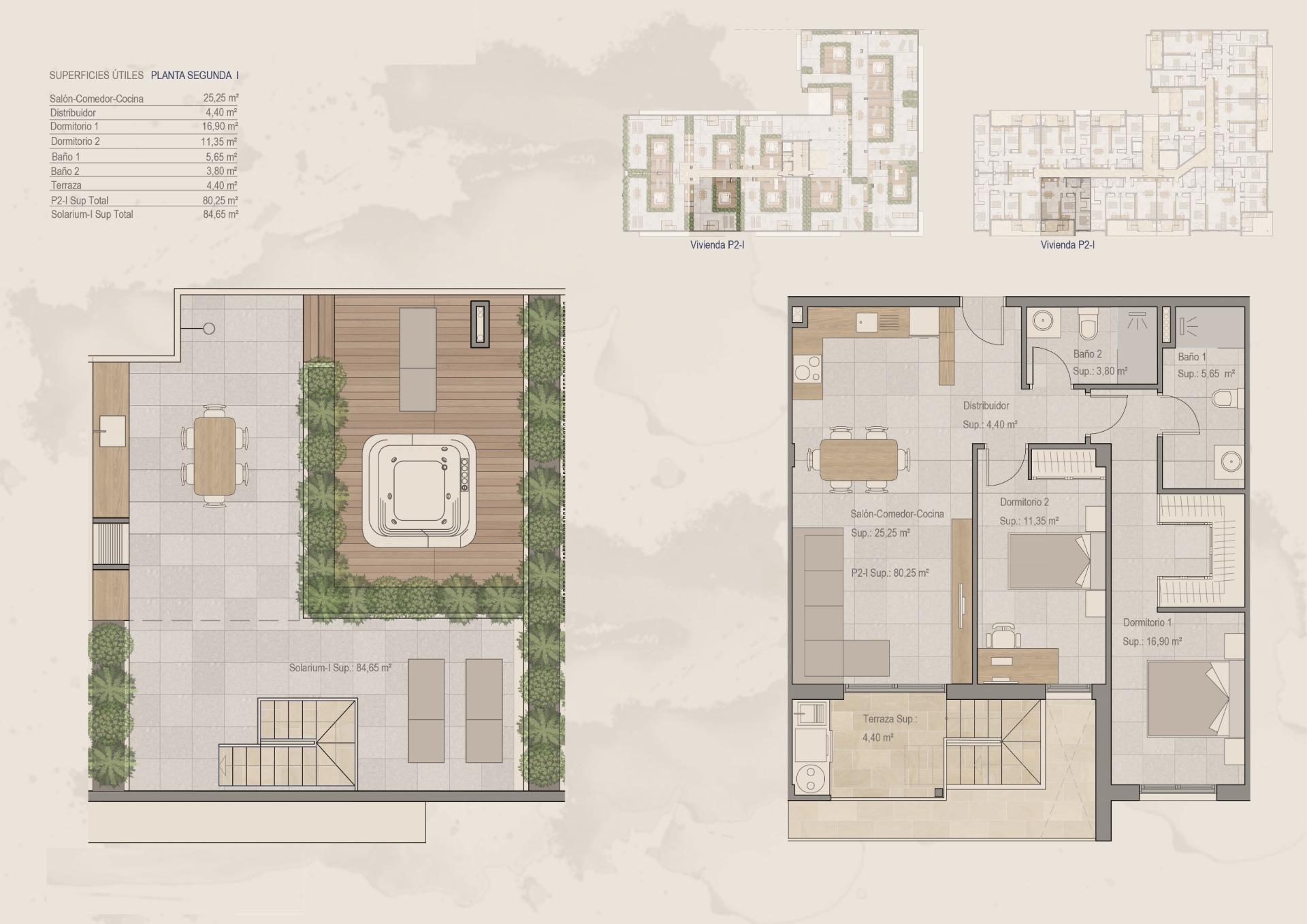 New Build - 2 Bedroom 2 Bathroom Penthouse in Torre Pacheco - Centro  - Murcia