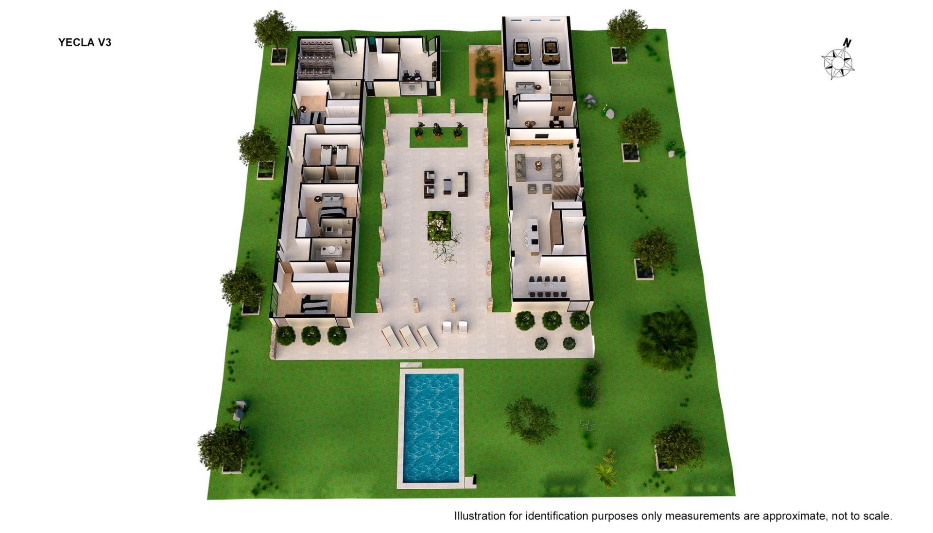 New Build - 6 Bedroom 5 Bathroom Villa in Yecla - Yecla  - Murcia