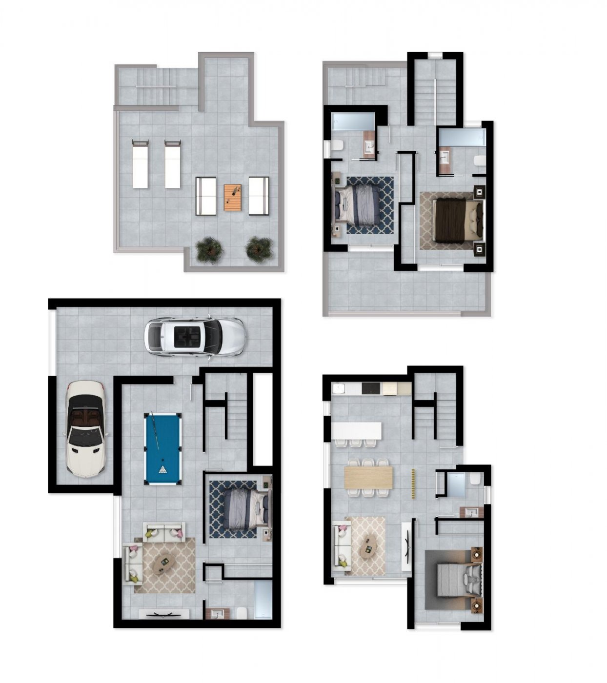 New Build - 3 Bedroom 4 Bathroom Villa in la Nucia - Urb. Don Mar  - Alicante