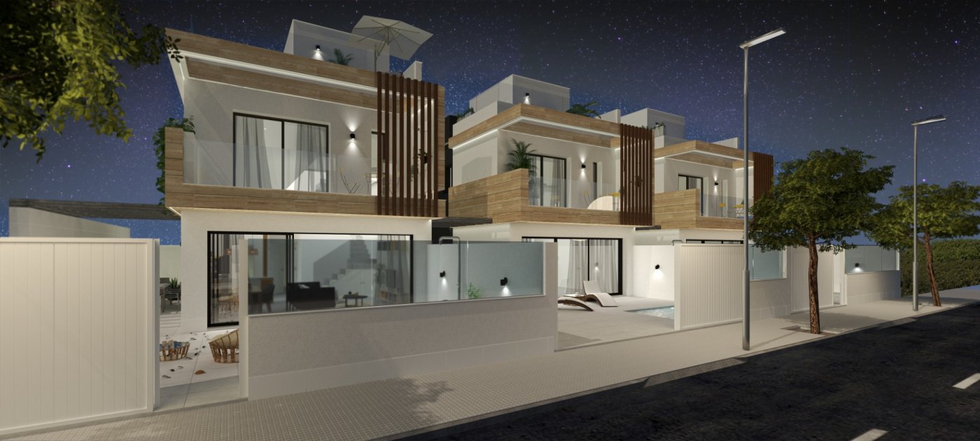 New Build - 3 Bedroom 3 Bathroom Key Ready Villa in San Pedro del Pinatar - El Salero  - Murcia