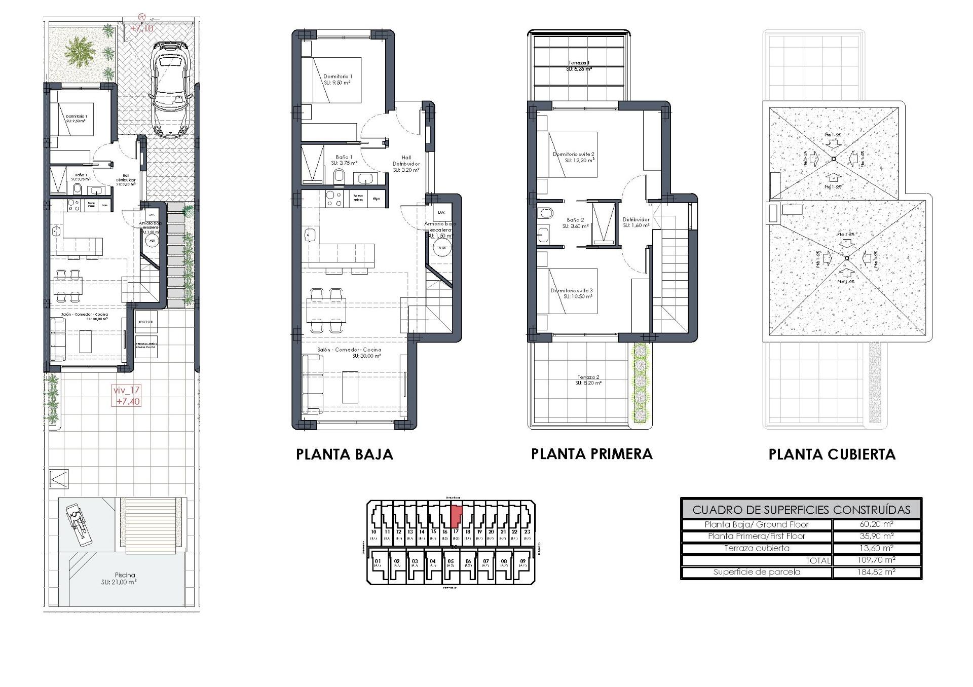 New Build - 3 Bedroom 2 Bathroom Villa in Los Alcazares - Serena Golf  - Murcia