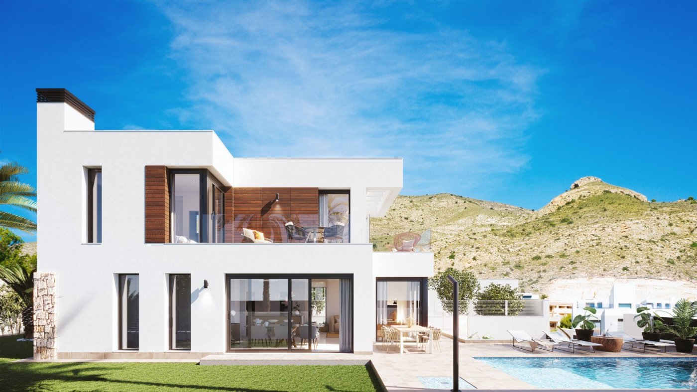 New Build - 4 Bedroom 4 Bathroom Villa in Finestrat - Sierra Cortina  - Alicante