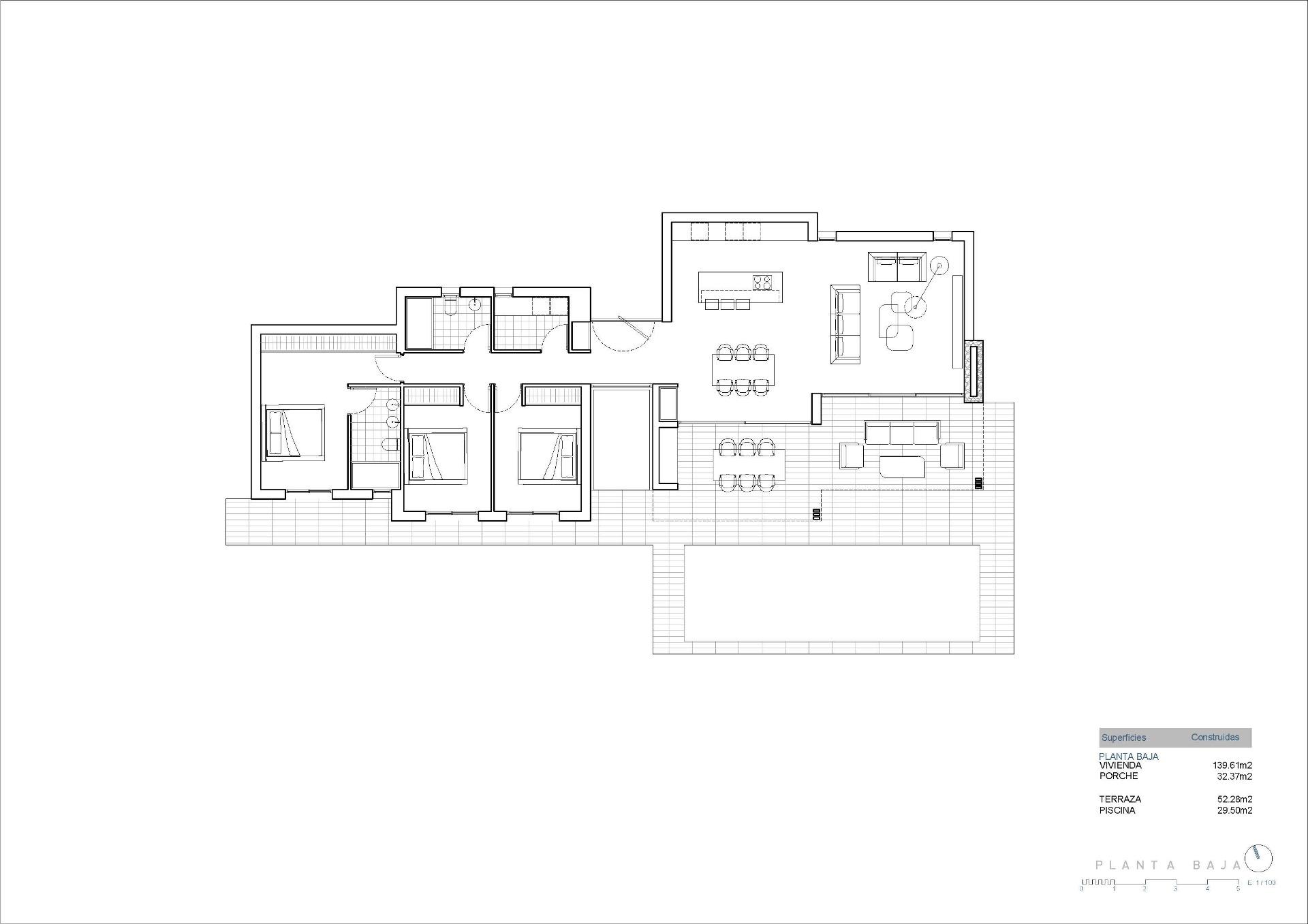 New Build - 3 Bedroom 2 Bathroom Villa in Calpe - Pla Roig  - Alicante