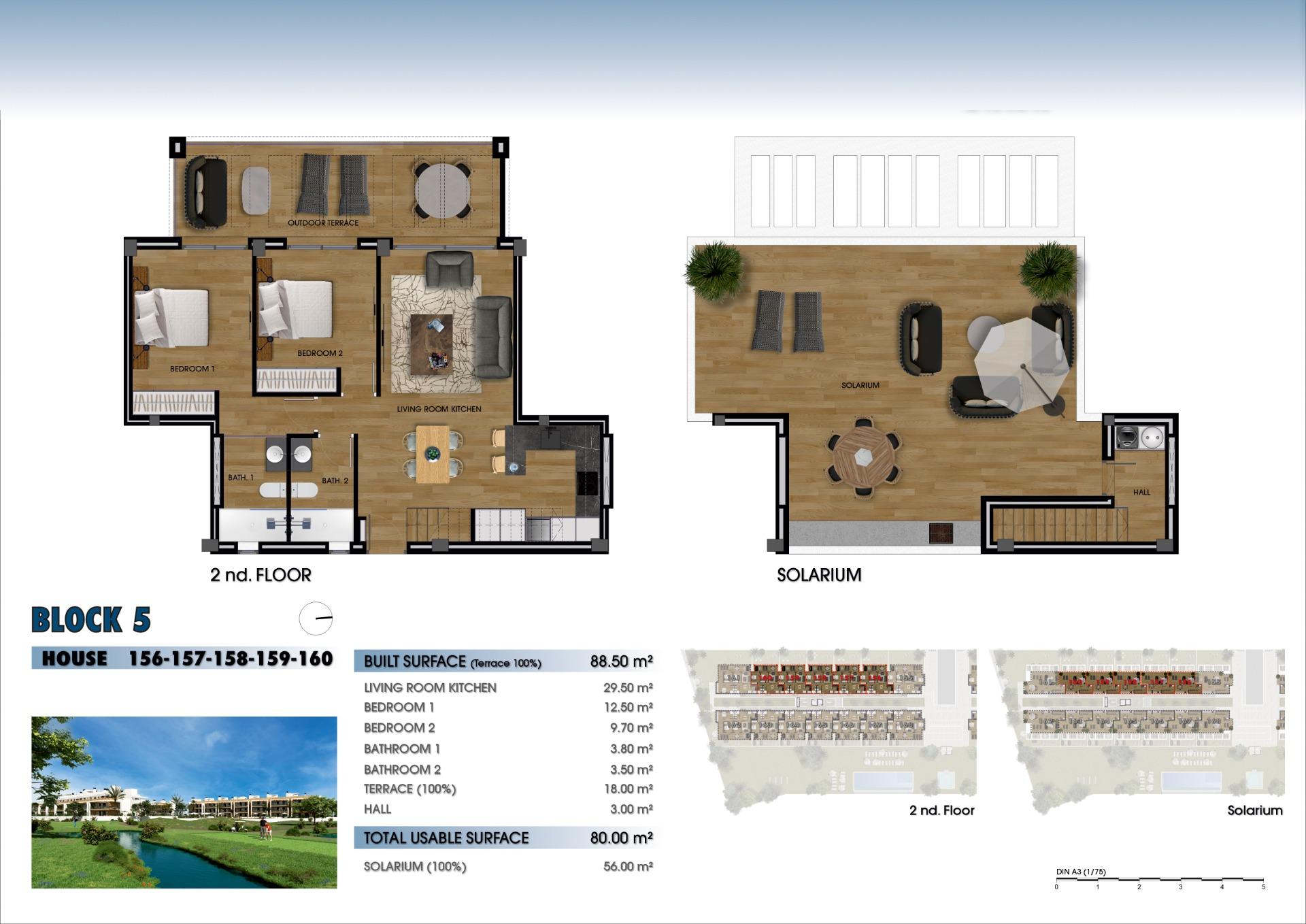 New Build - 2 Bedroom 2 Bathroom Penthouse in Los Alcazares - La Serena Golf  - Murcia