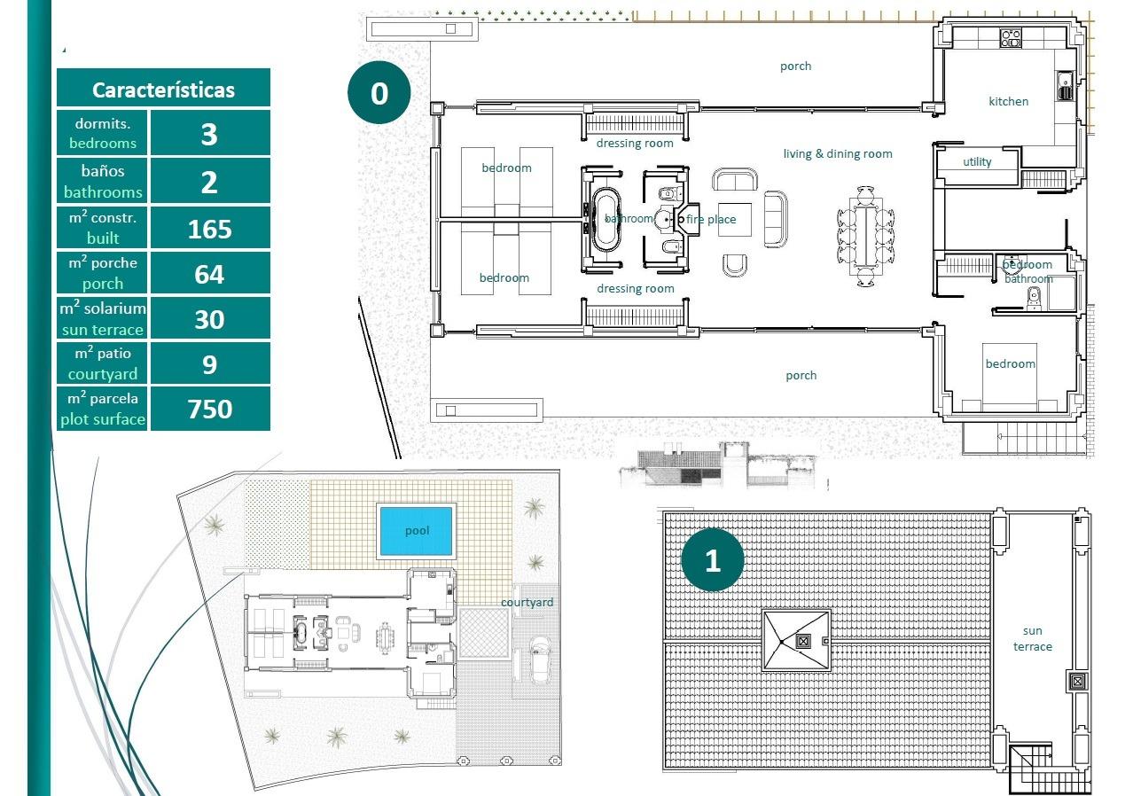 New Build - 3 Bedroom 2 Bathroom Villa in Sucina - Peraleja Golf  - Murcia