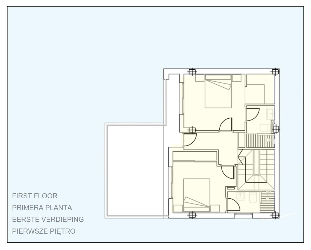 New Build - 3 Bedroom 3 Bathroom Villa in Torre Pacheco - Roldán  - Murcia