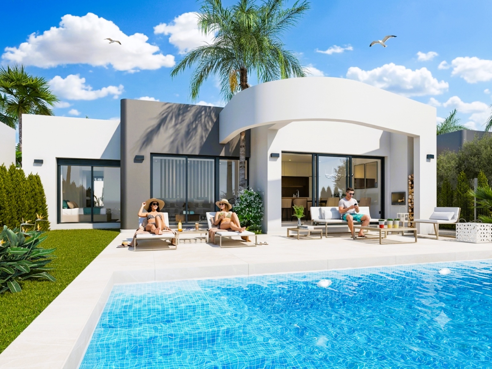 New Build - 3 Bedroom 2 Bathroom Villa in Los Alcazares - Serena Golf  - Murcia