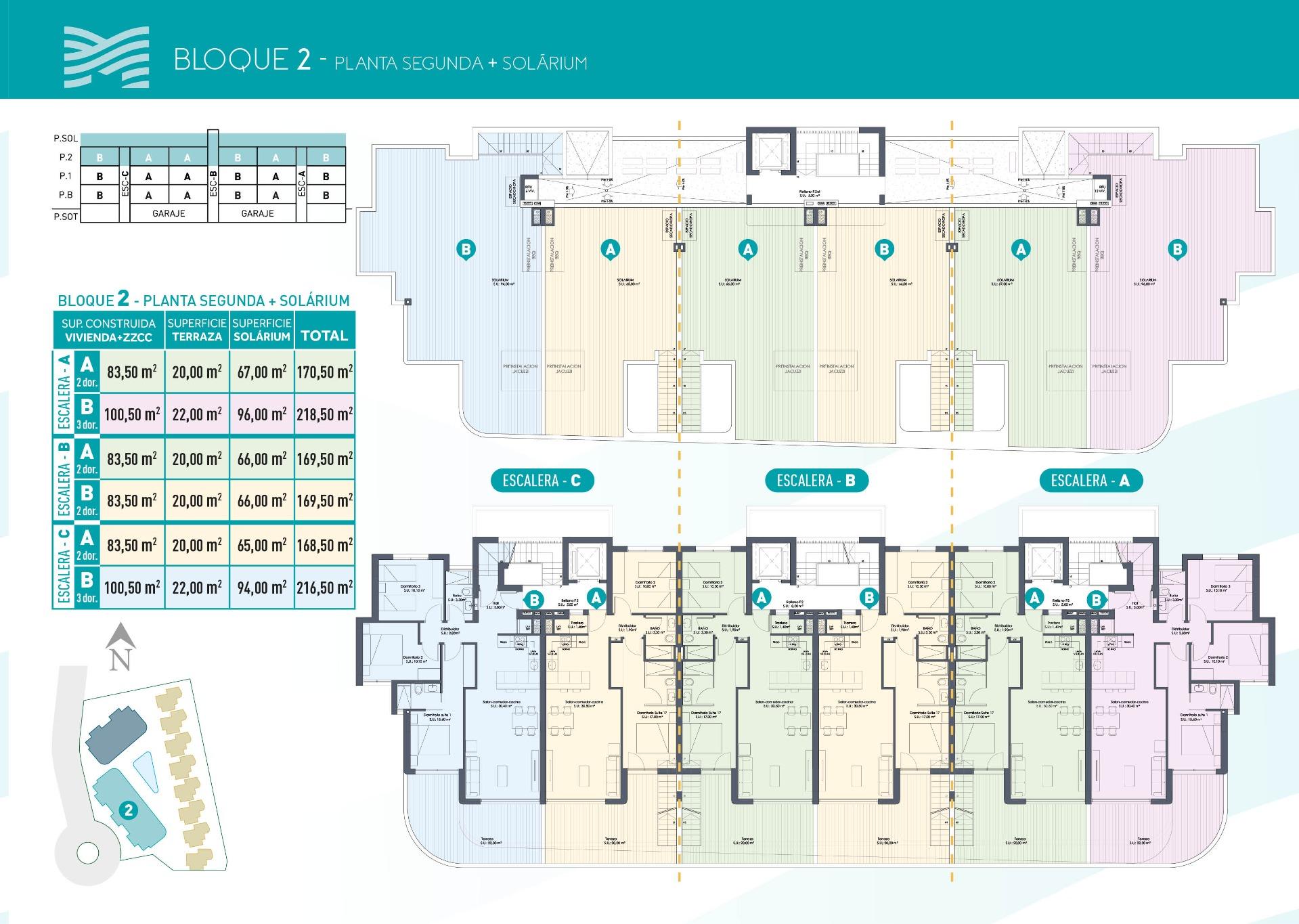 New Build - 2 Bedroom 2 Bathroom Penthouse in Los Alcazares - Serena Golf  - Murcia