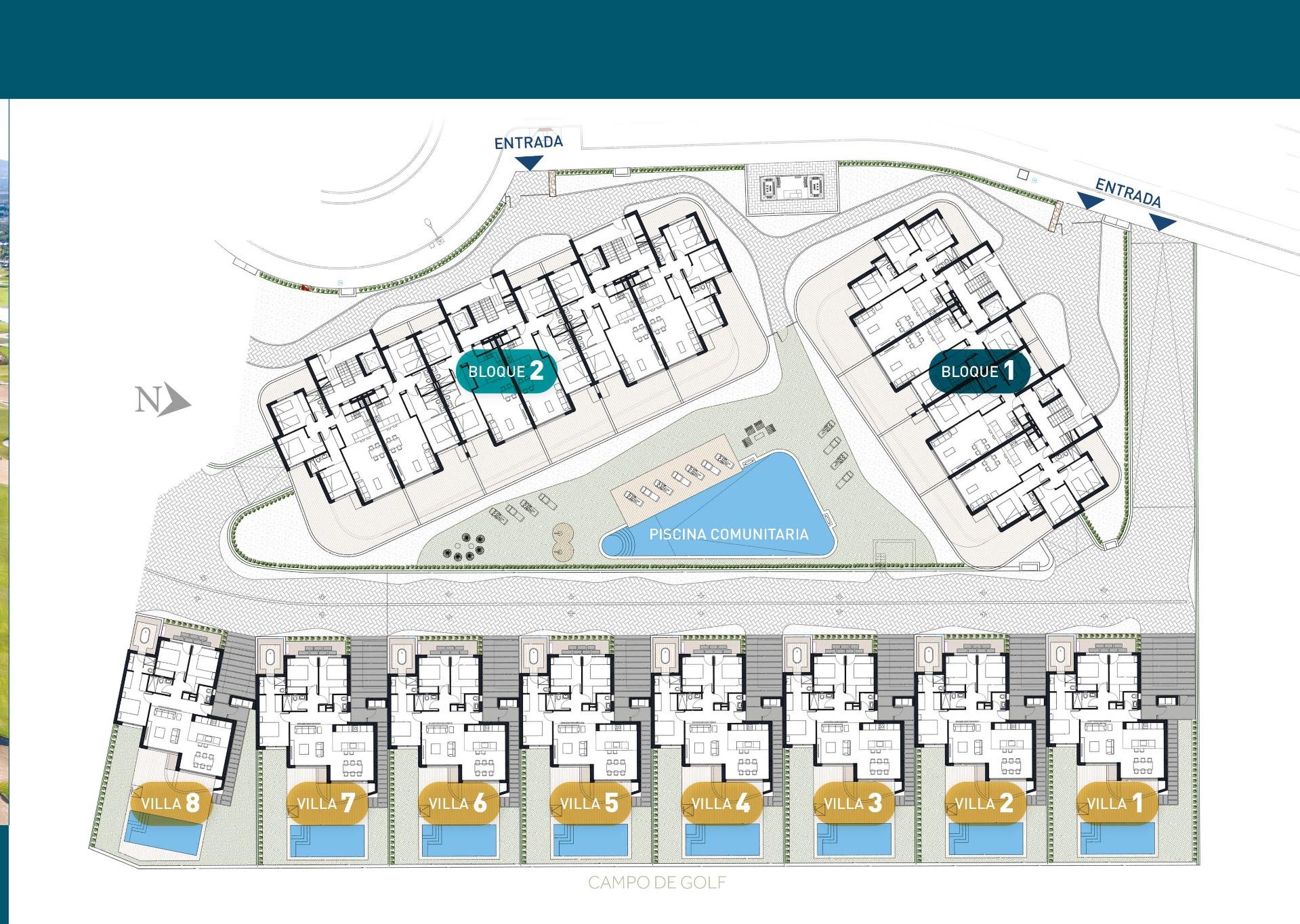 New Build - 2 Bedroom 2 Bathroom Penthouse in Los Alcazares - Serena Golf  - Murcia